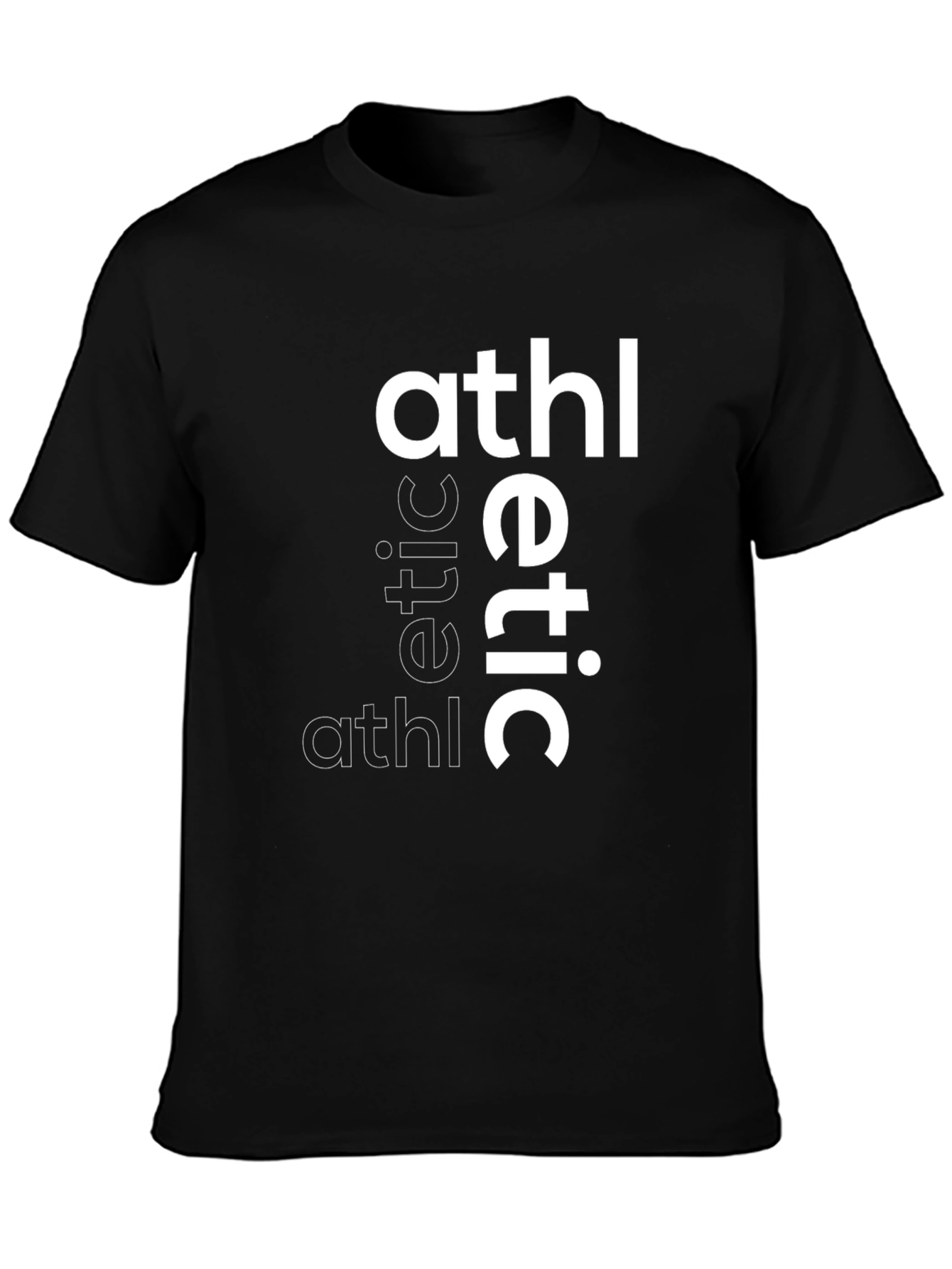 Mens Athletic Graphic Print T-Shirt