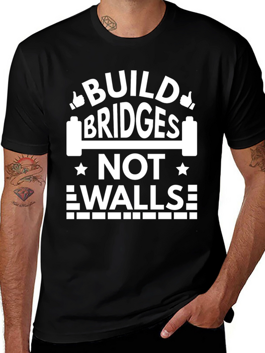 Build Bridges Not Walls Graphic Tee