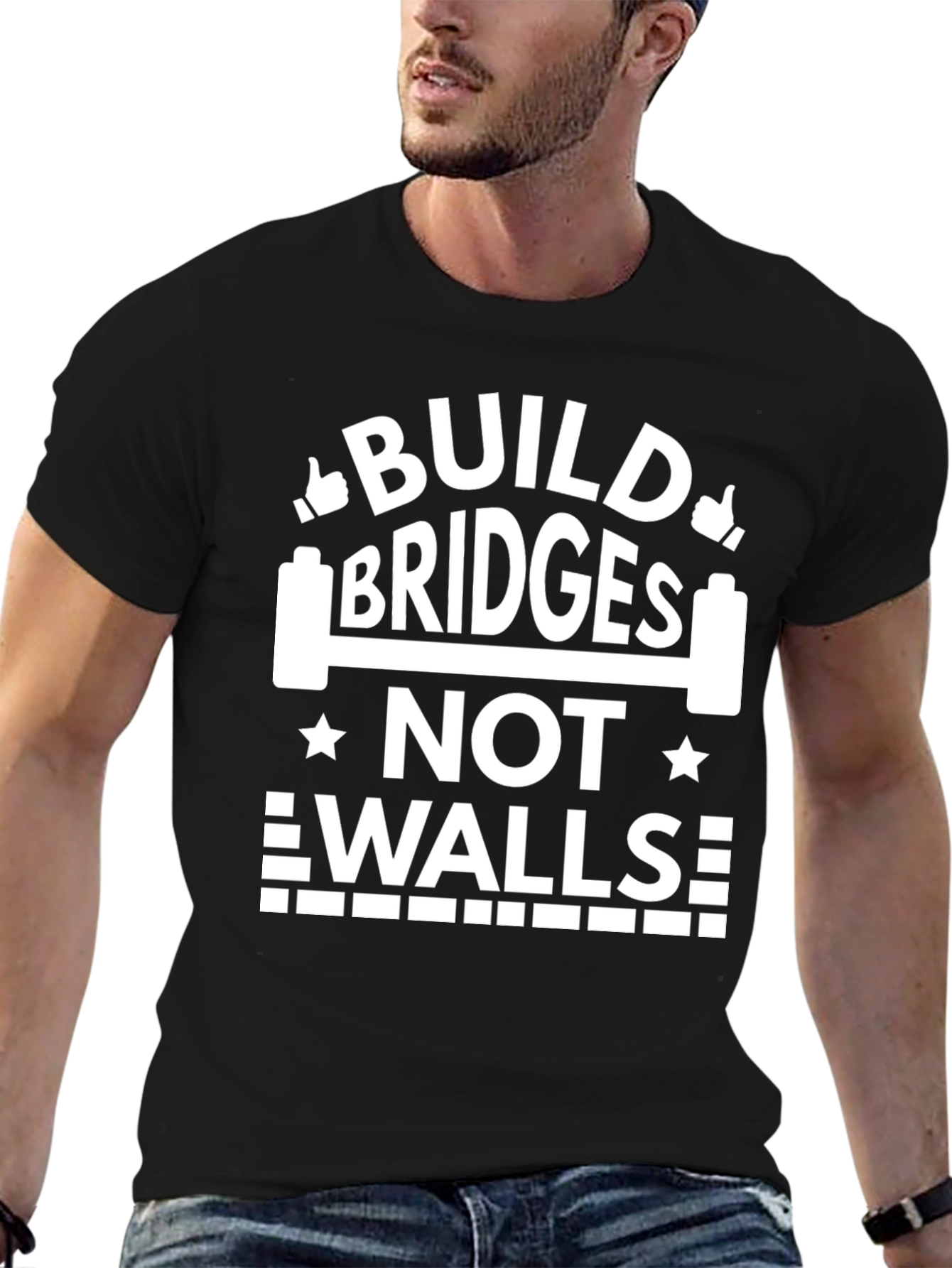 Build Bridges Not Walls Graphic Tee