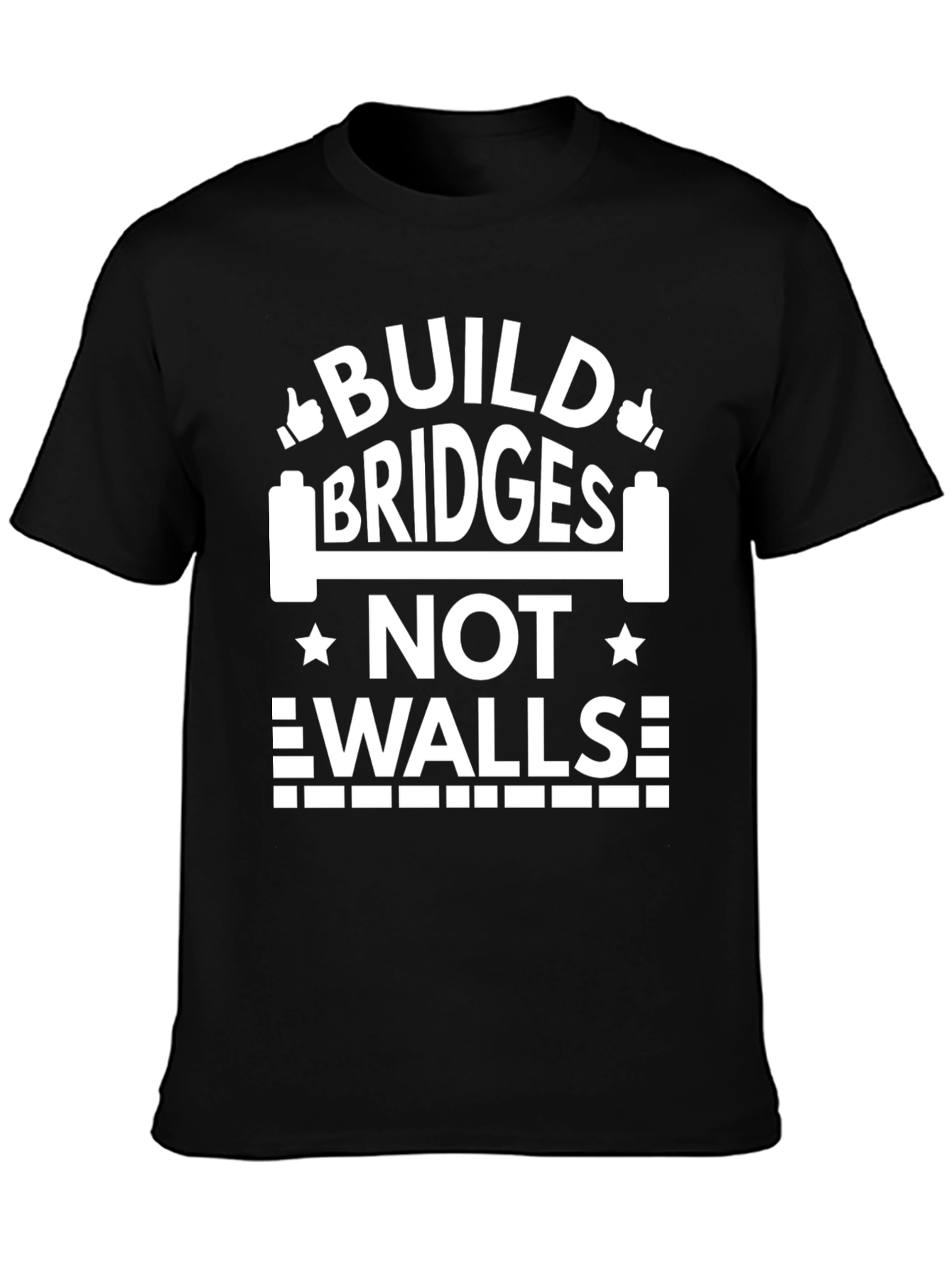 Build Bridges Not Walls Graphic Tee