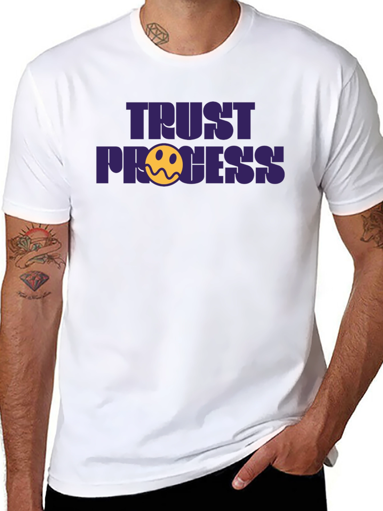 Trust the Process Graphic Tee - Black