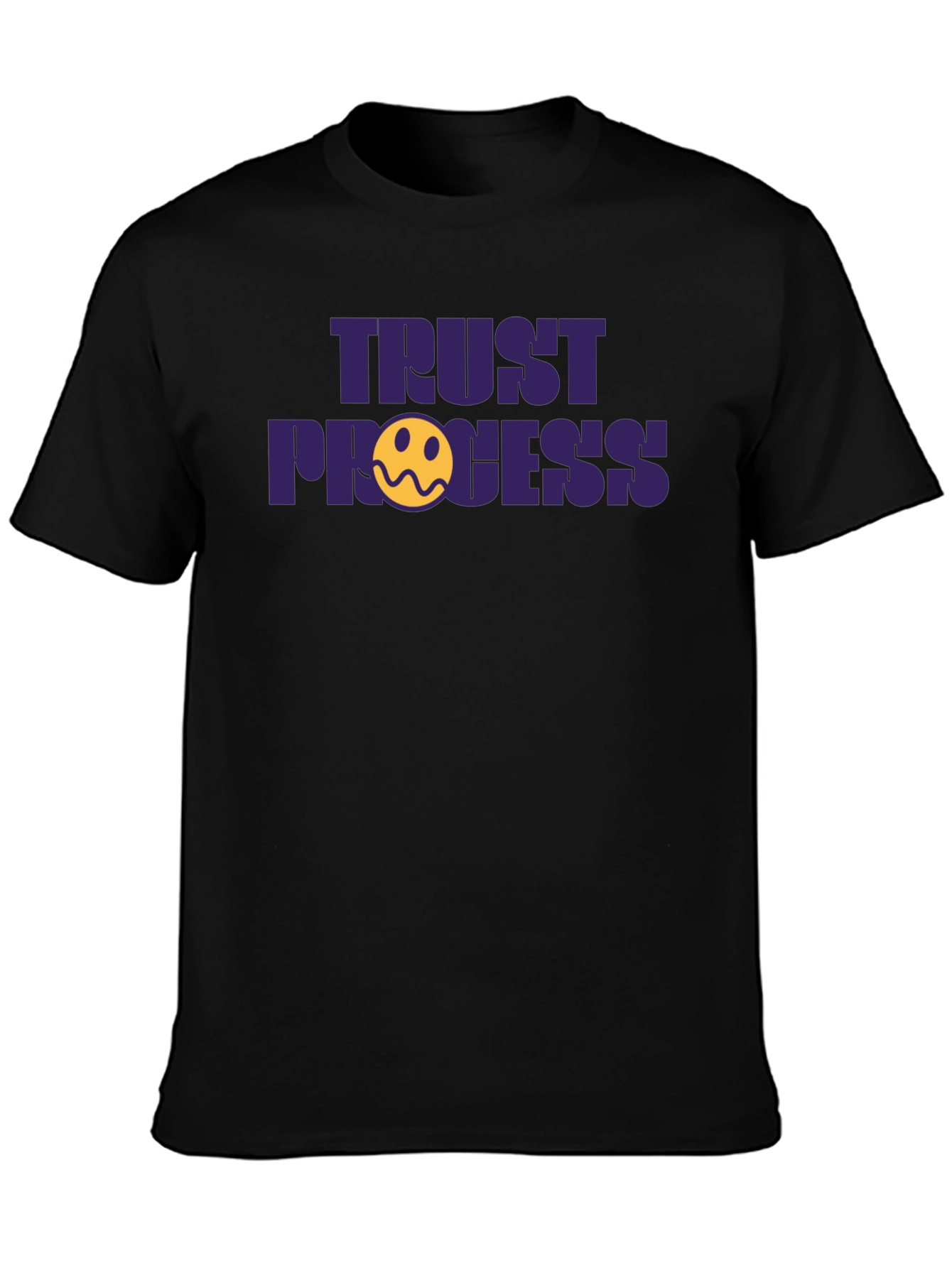 Trust the Process Graphic Tee - Black
