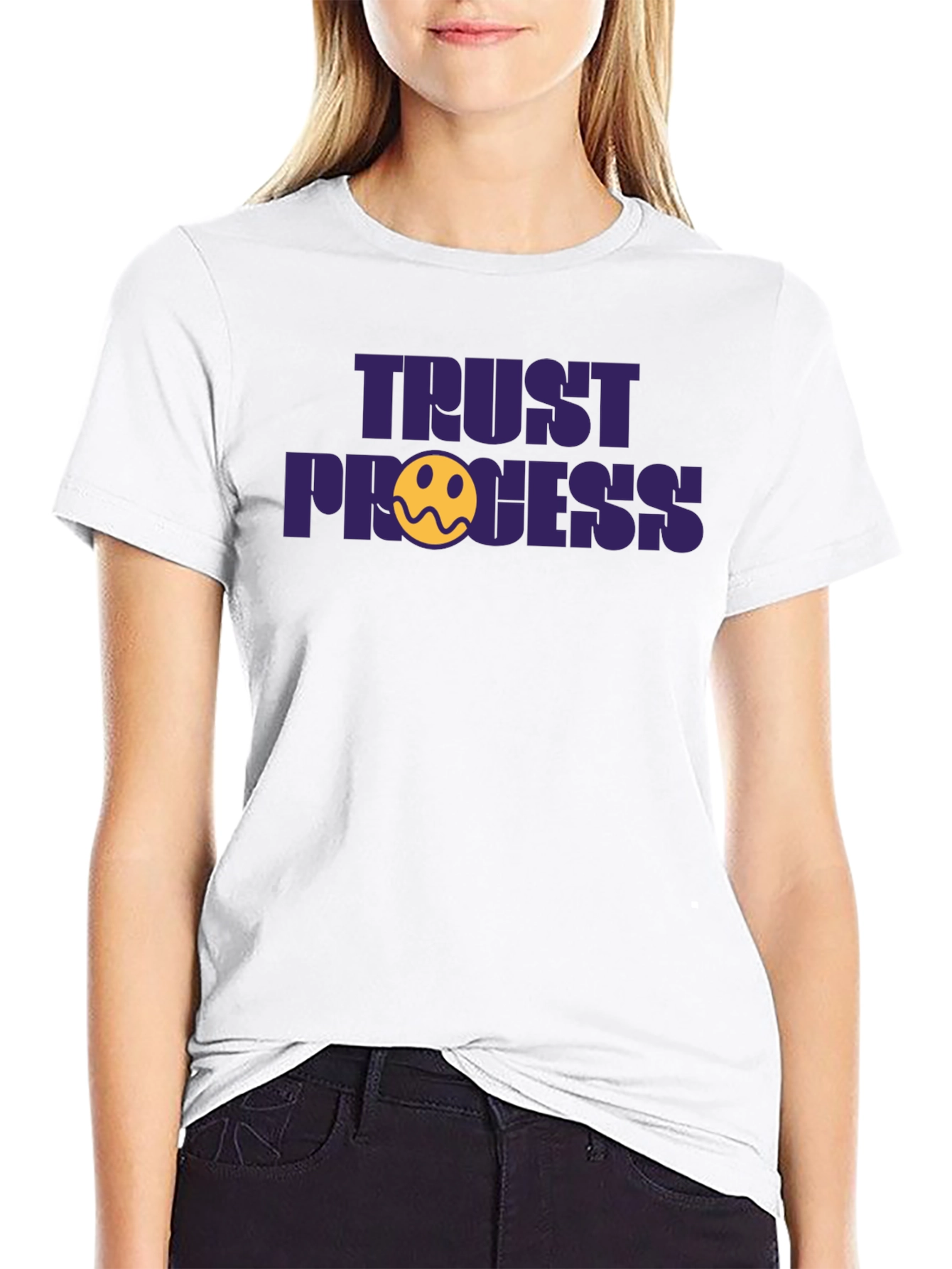 Trust the Process Graphic Tee - Black