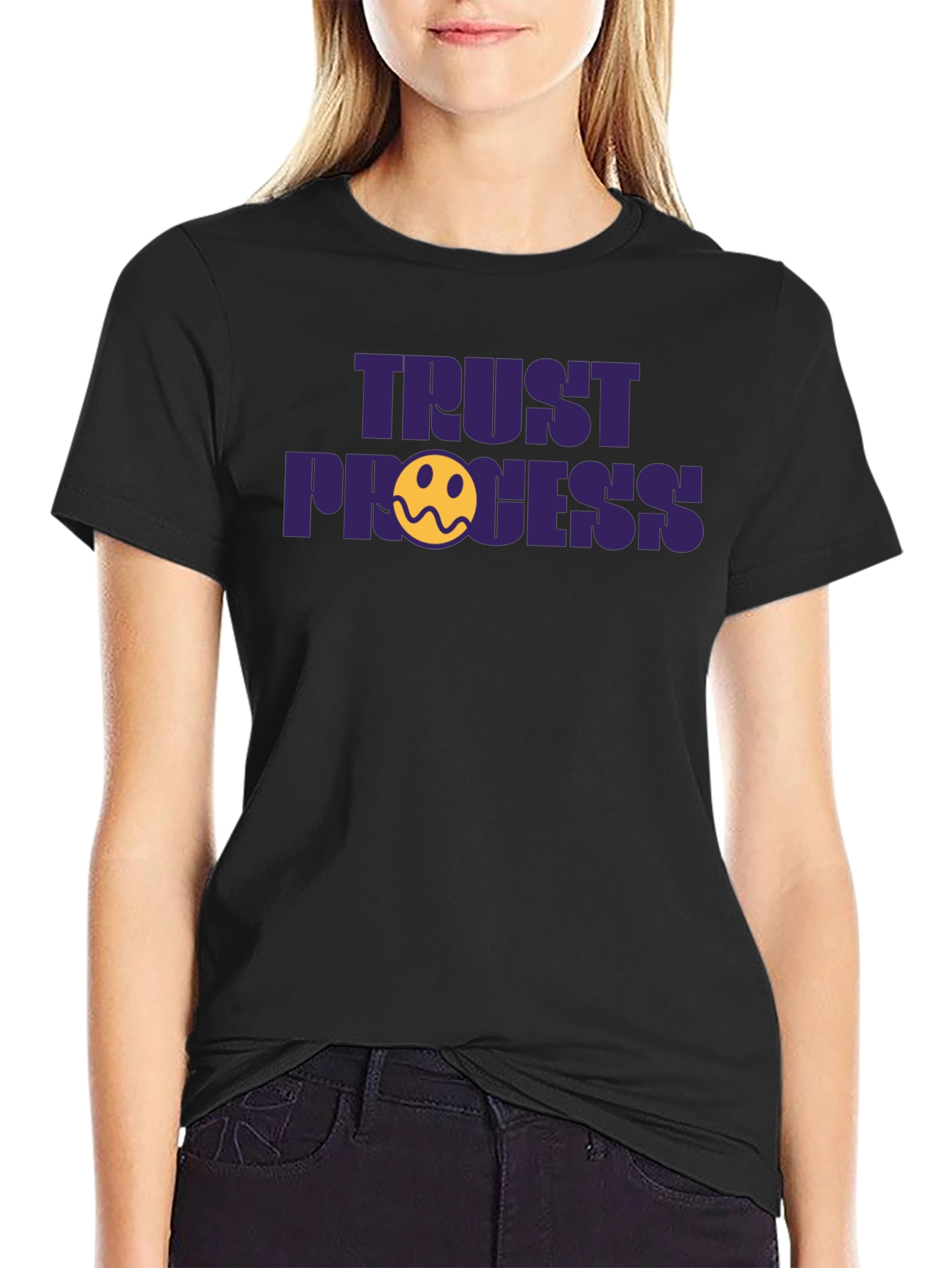 Trust the Process Graphic Tee - Black
