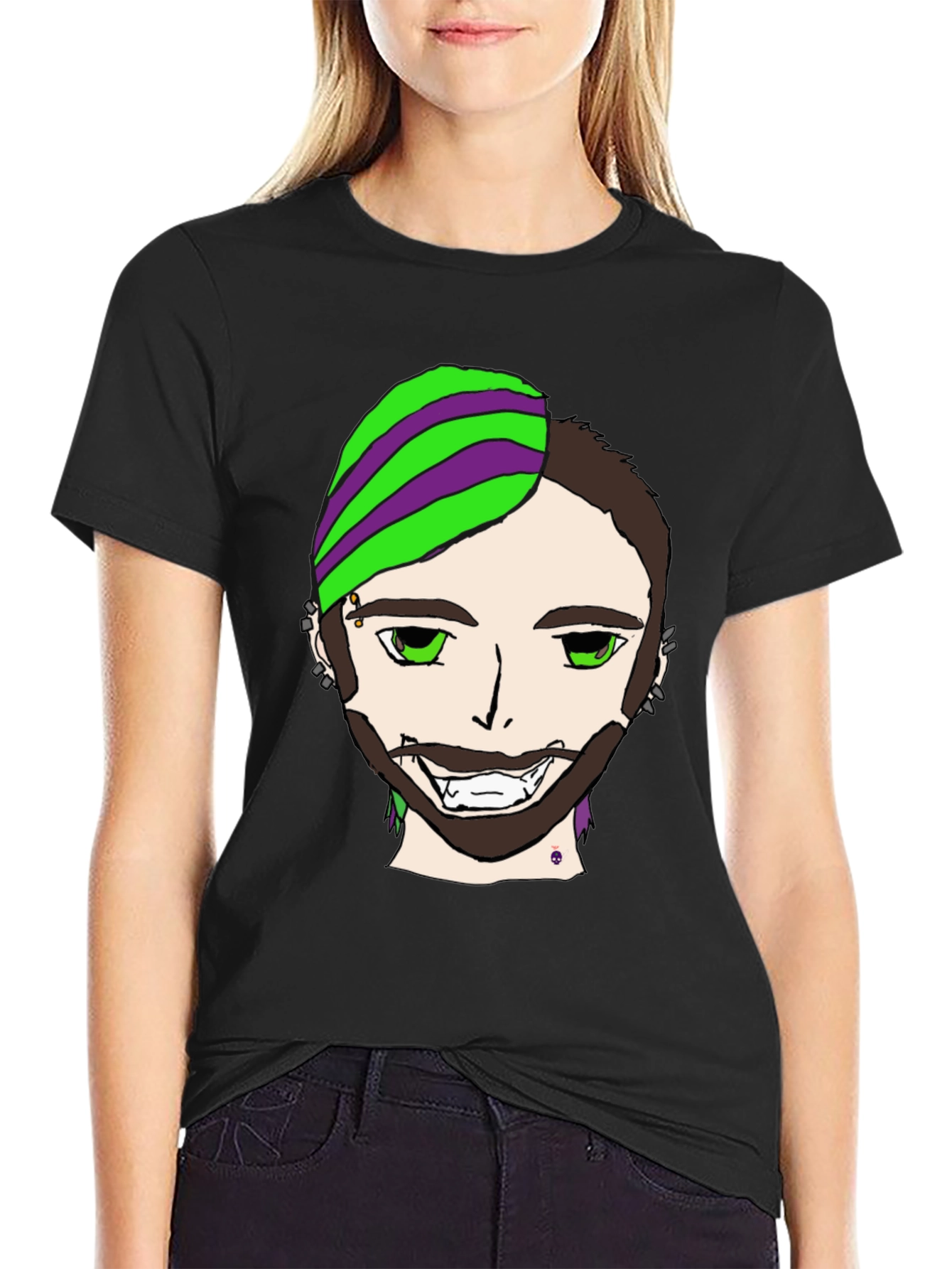 Unique Graphic Tee - Edgy Character Design