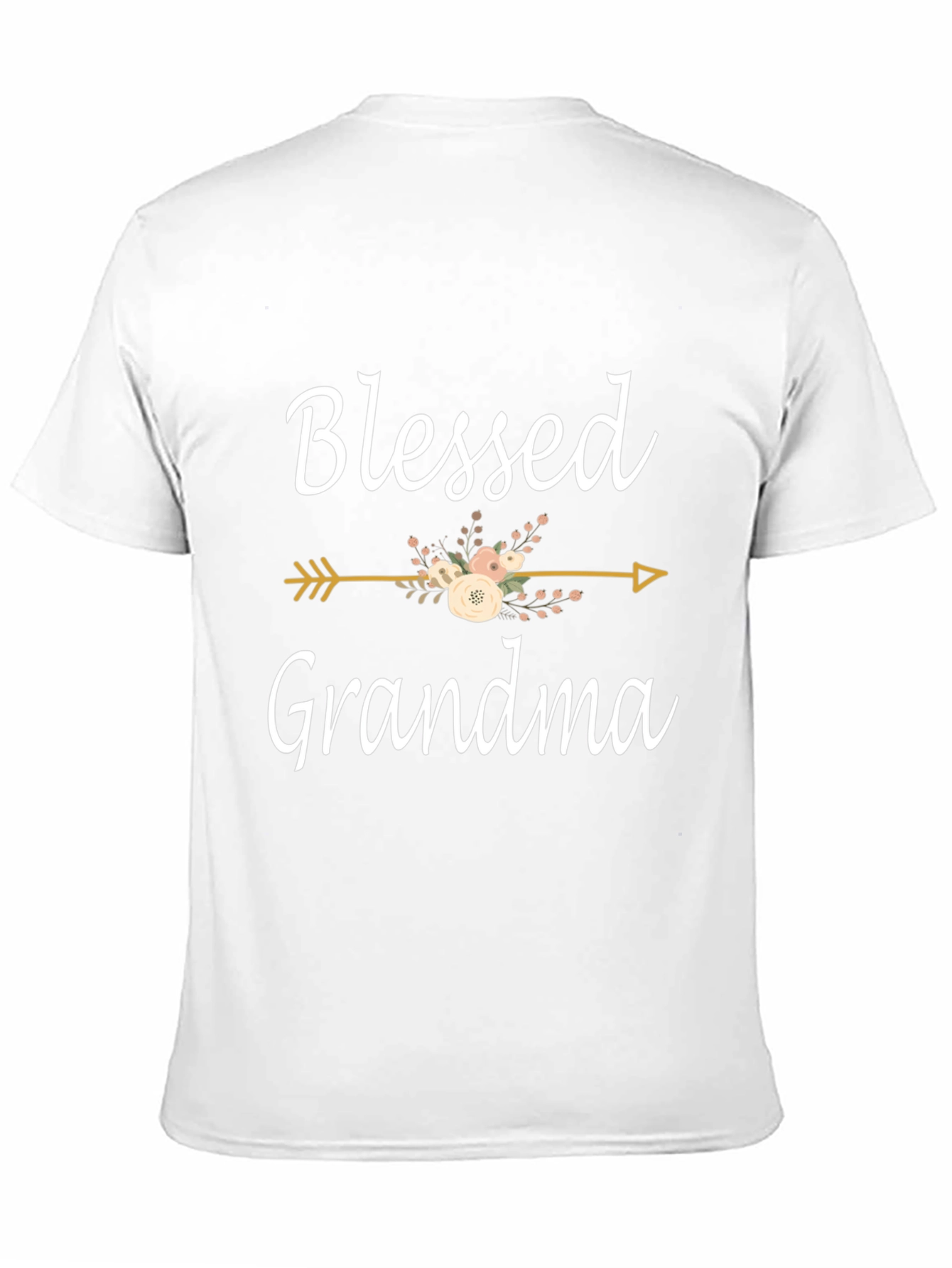 Blessed Grandma Floral Arrow Graphic Tee
