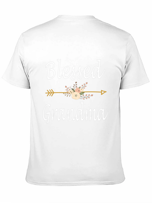 Blessed Grandma Floral Arrow Graphic Tee
