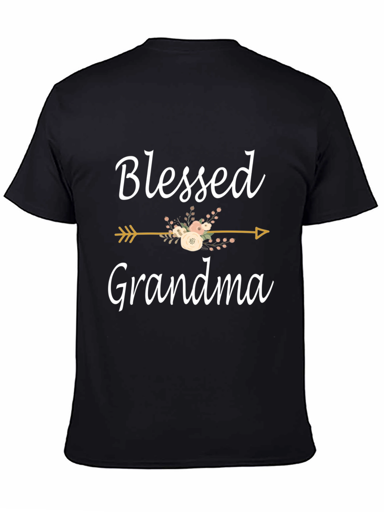 Blessed Grandma Floral Arrow Graphic Tee