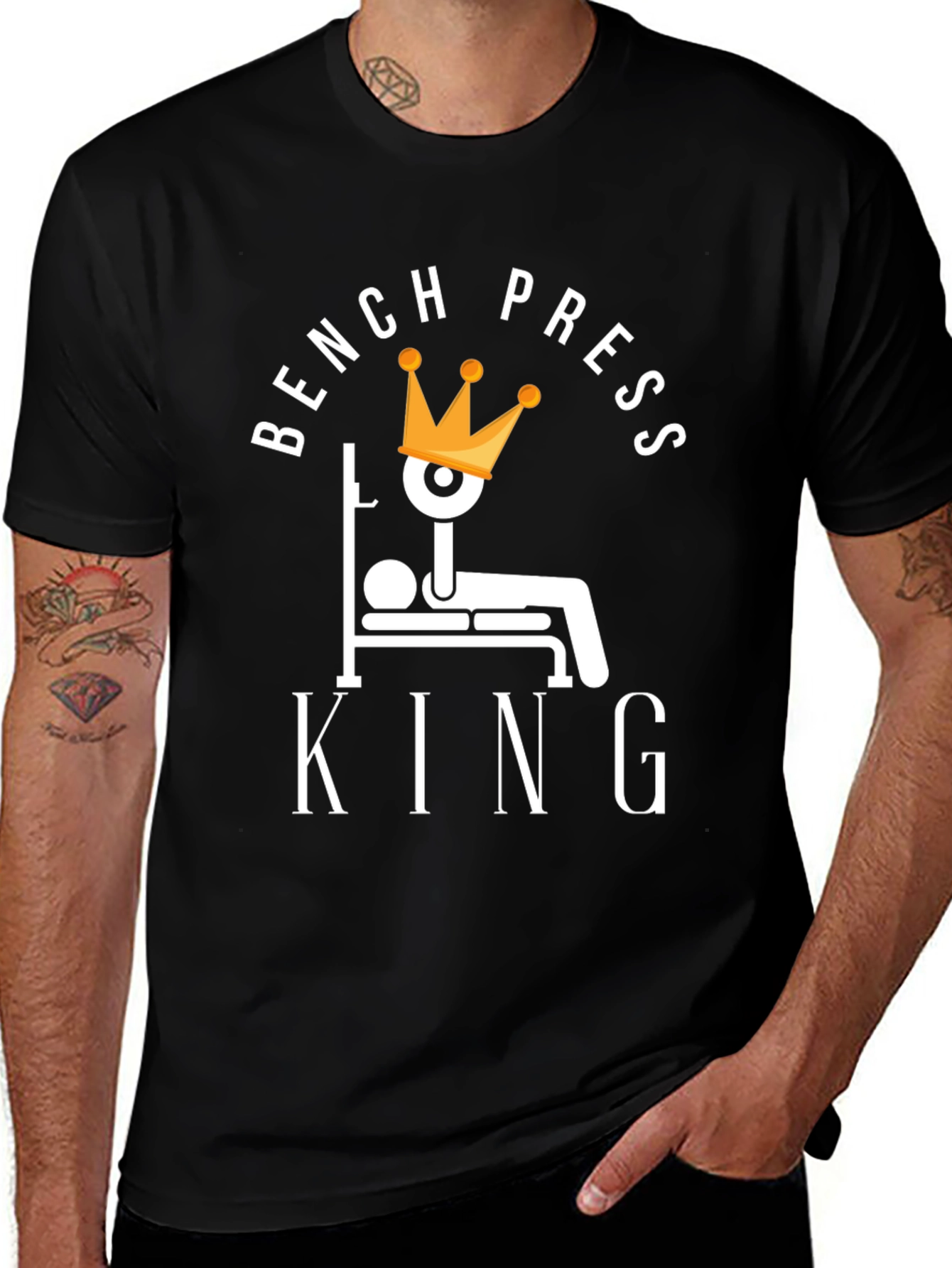 Bench Press King Graphic T-Shirt