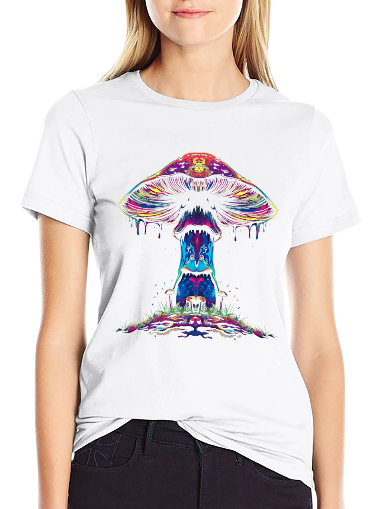 Psychedelic Mushroom Graphic Tee