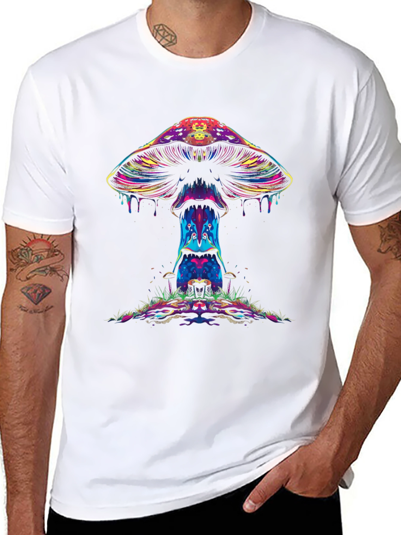 Psychedelic Mushroom Graphic Tee
