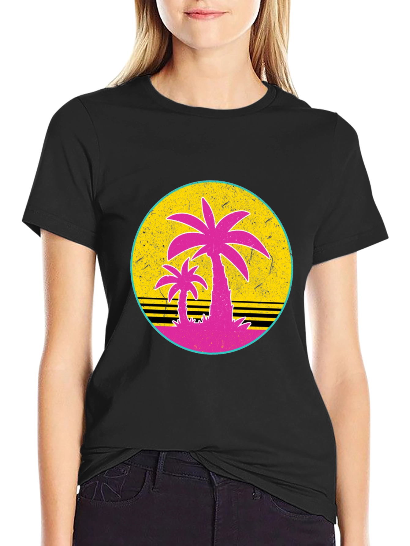 Retro Palm Sunset T-Shirt