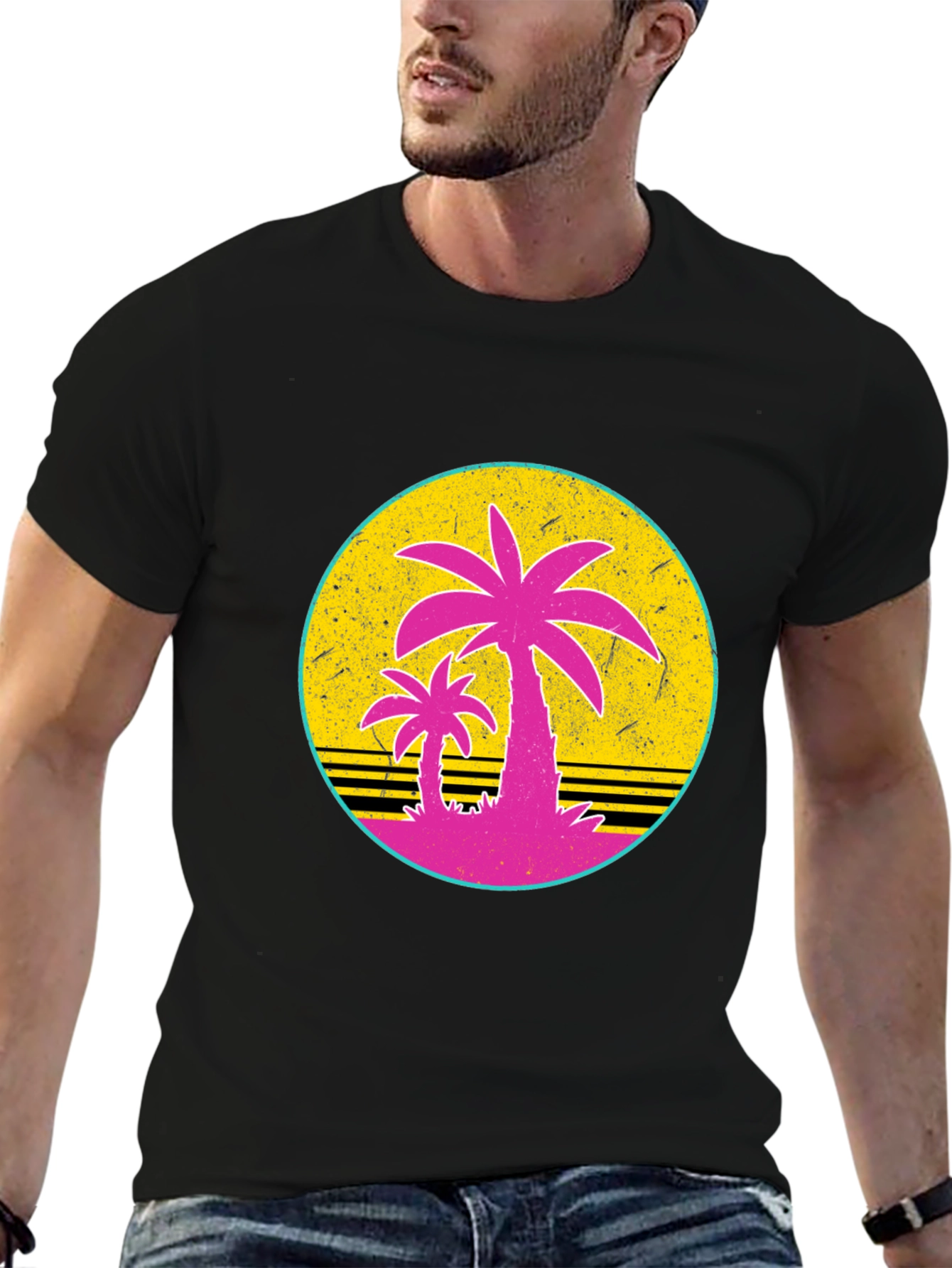 Retro Palm Sunset T-Shirt