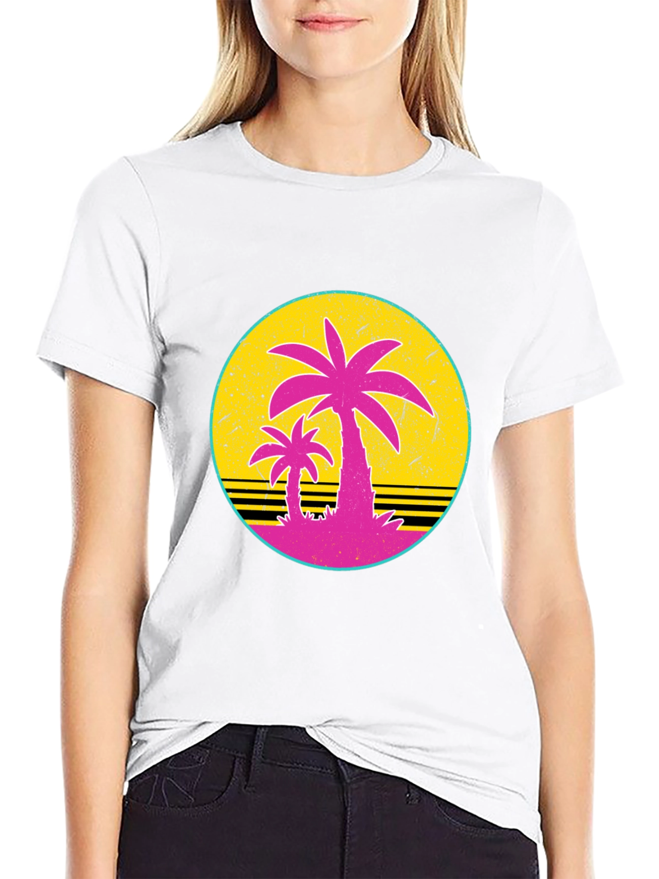 Retro Palm Sunset T-Shirt