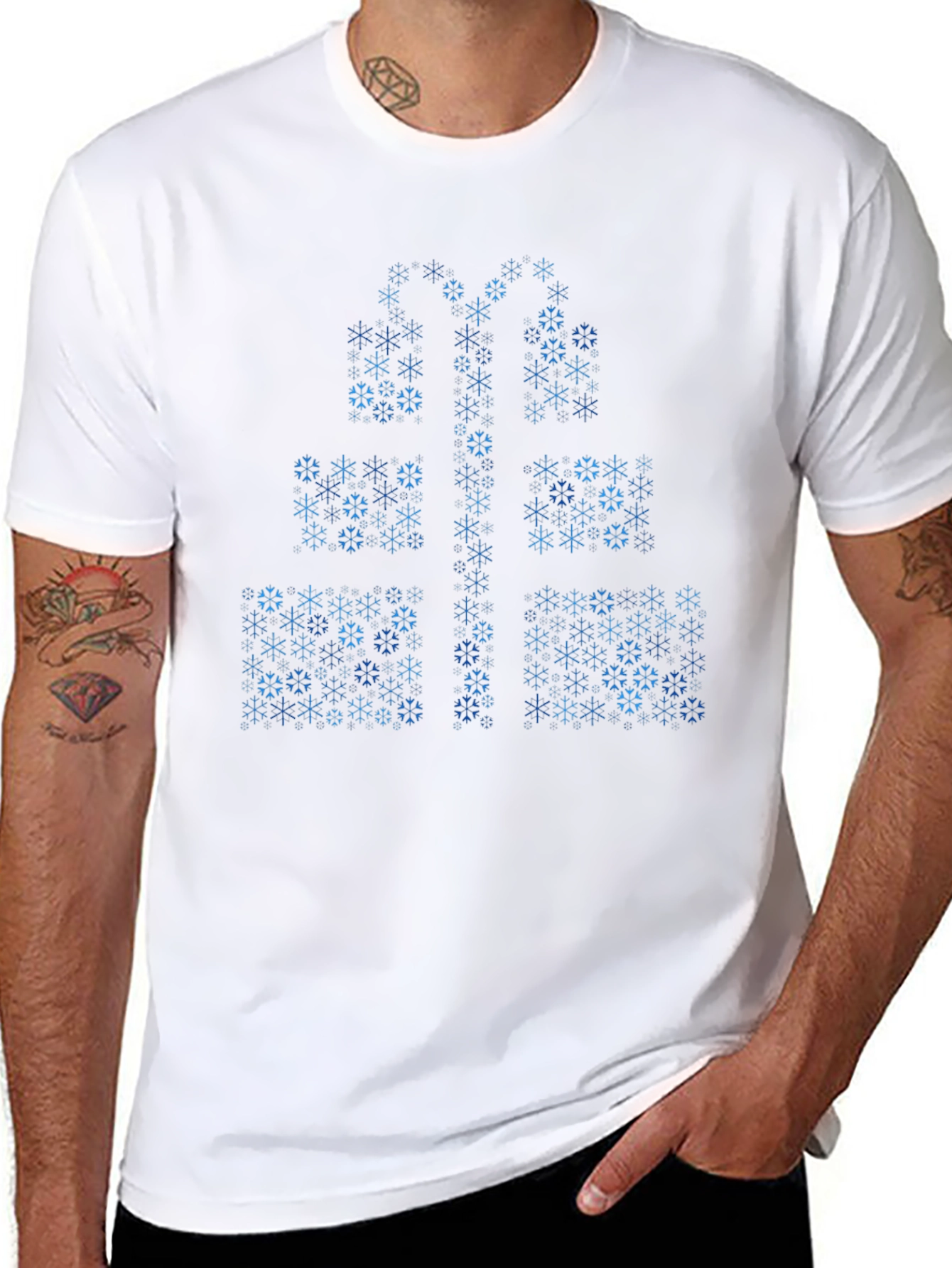 Snowflake Gift T-Shirt - Holiday Tee