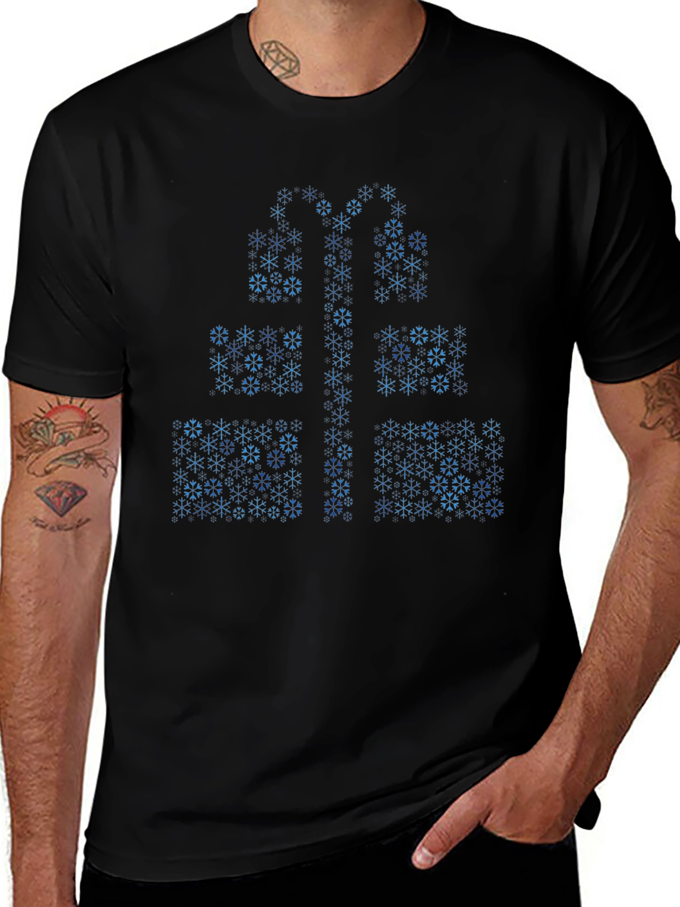 Snowflake Gift T-Shirt - Holiday Tee