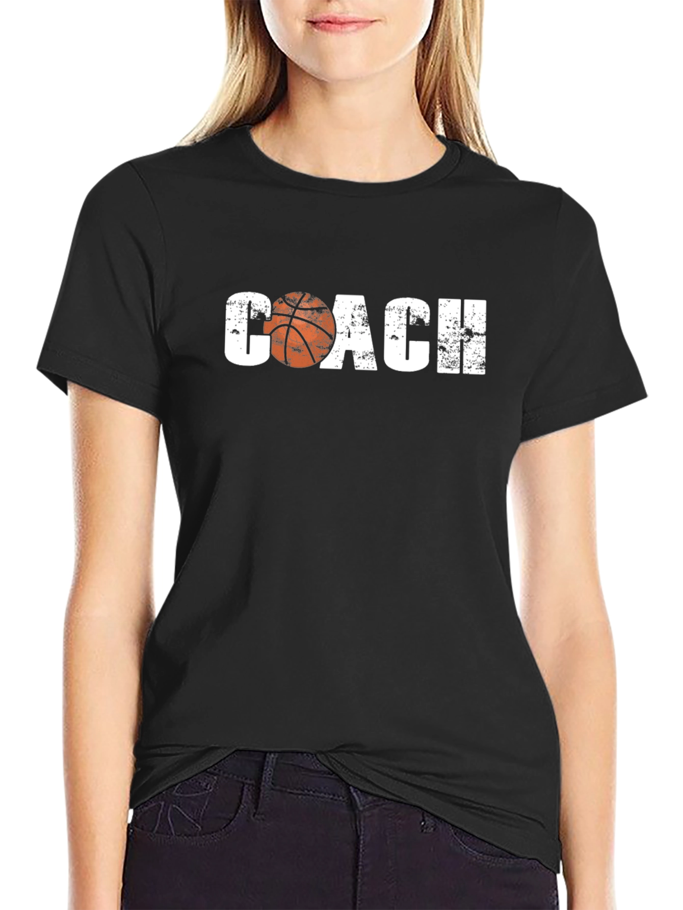 Basketball Coach Graphic Tee - Black T-Shirt