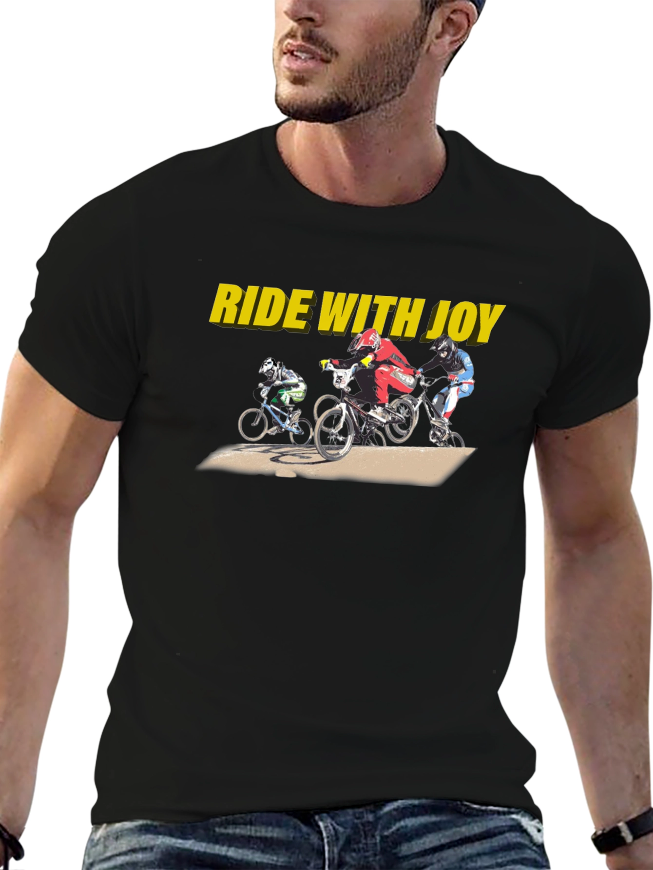 Ride with Joy BMX Graphic Tee