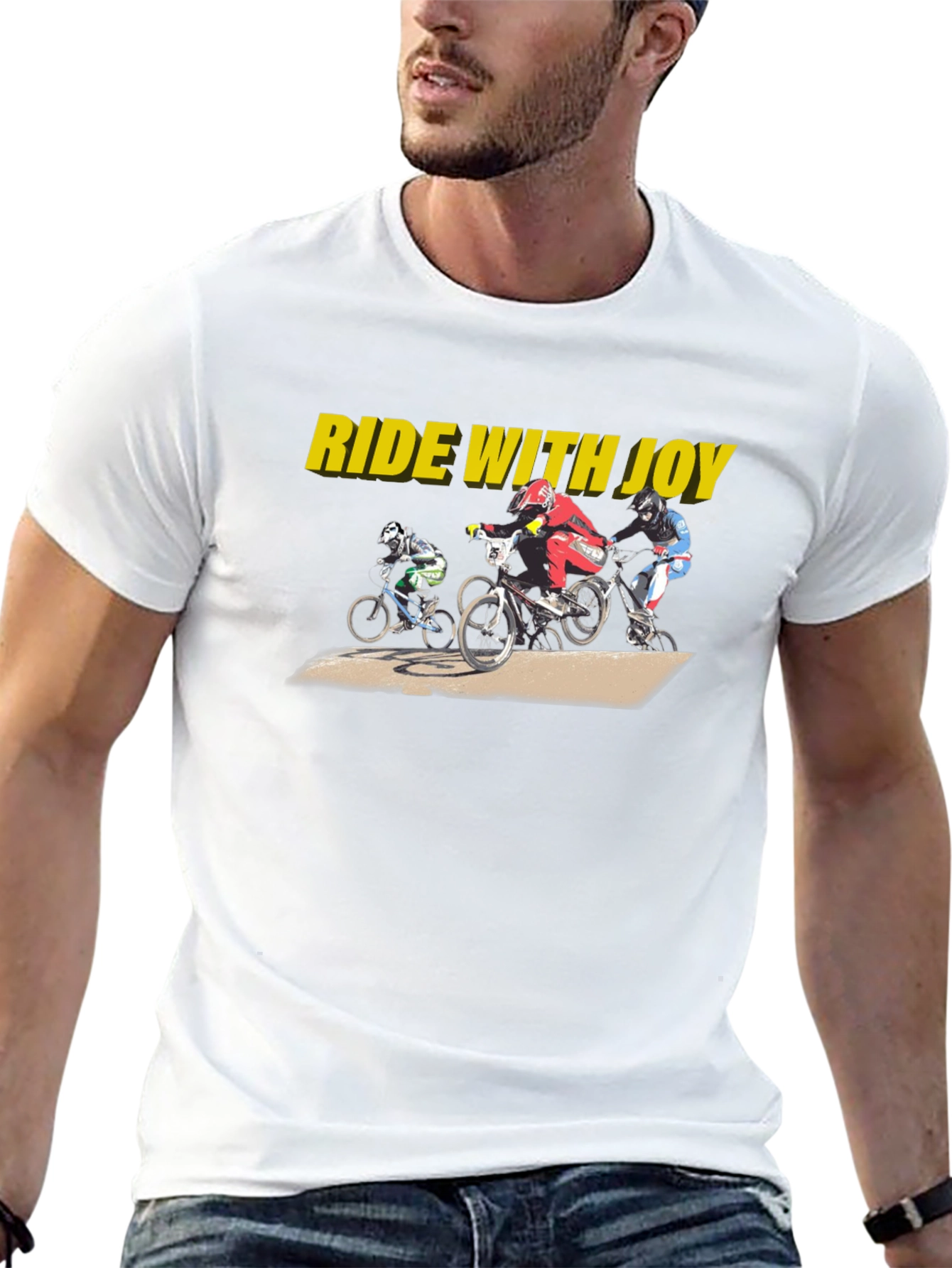 Ride with Joy BMX Graphic Tee