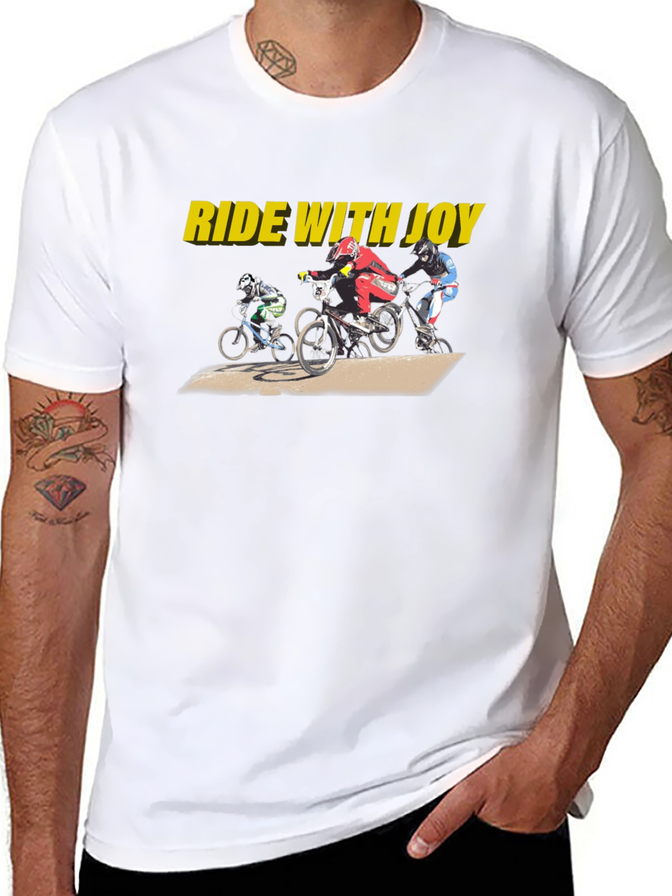 Ride with Joy BMX Graphic Tee