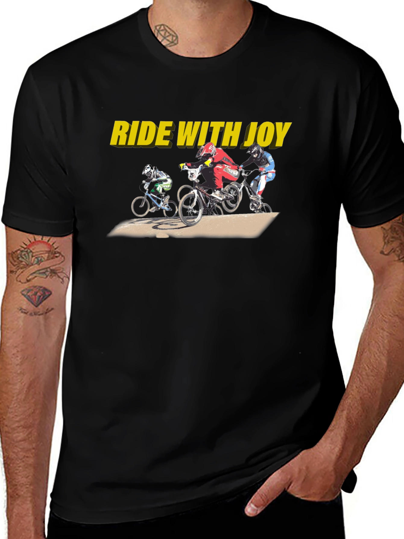 Ride with Joy BMX Graphic Tee