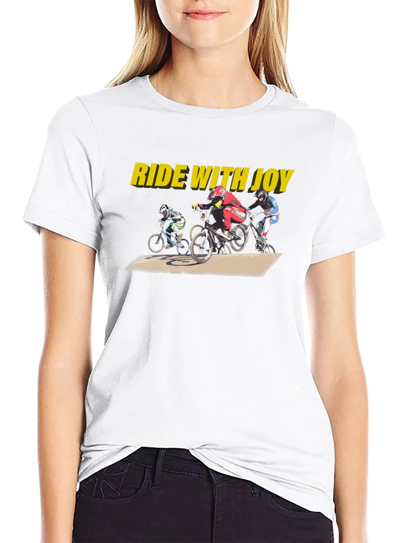 Ride with Joy BMX Graphic Tee