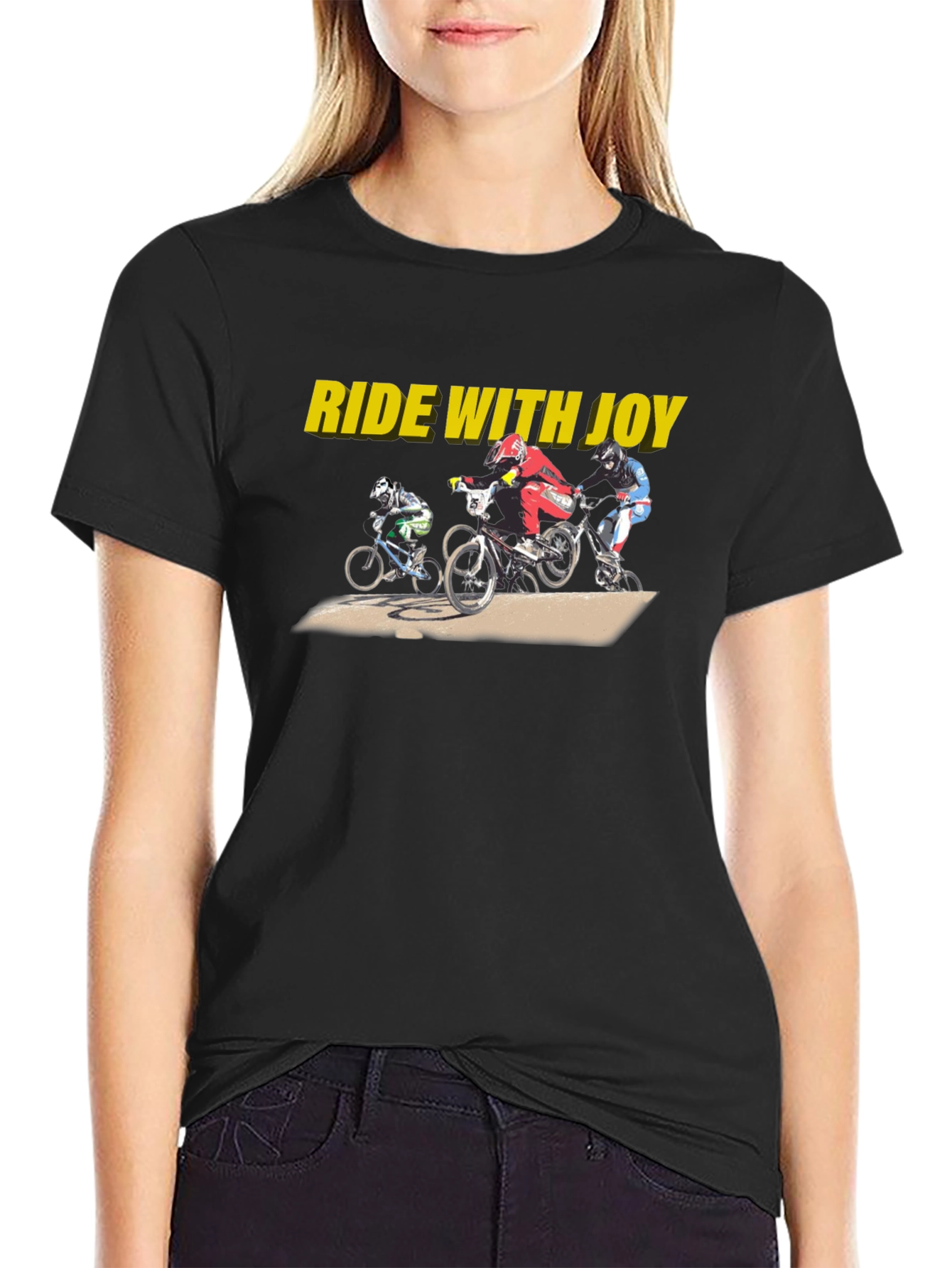 Ride with Joy BMX Graphic Tee