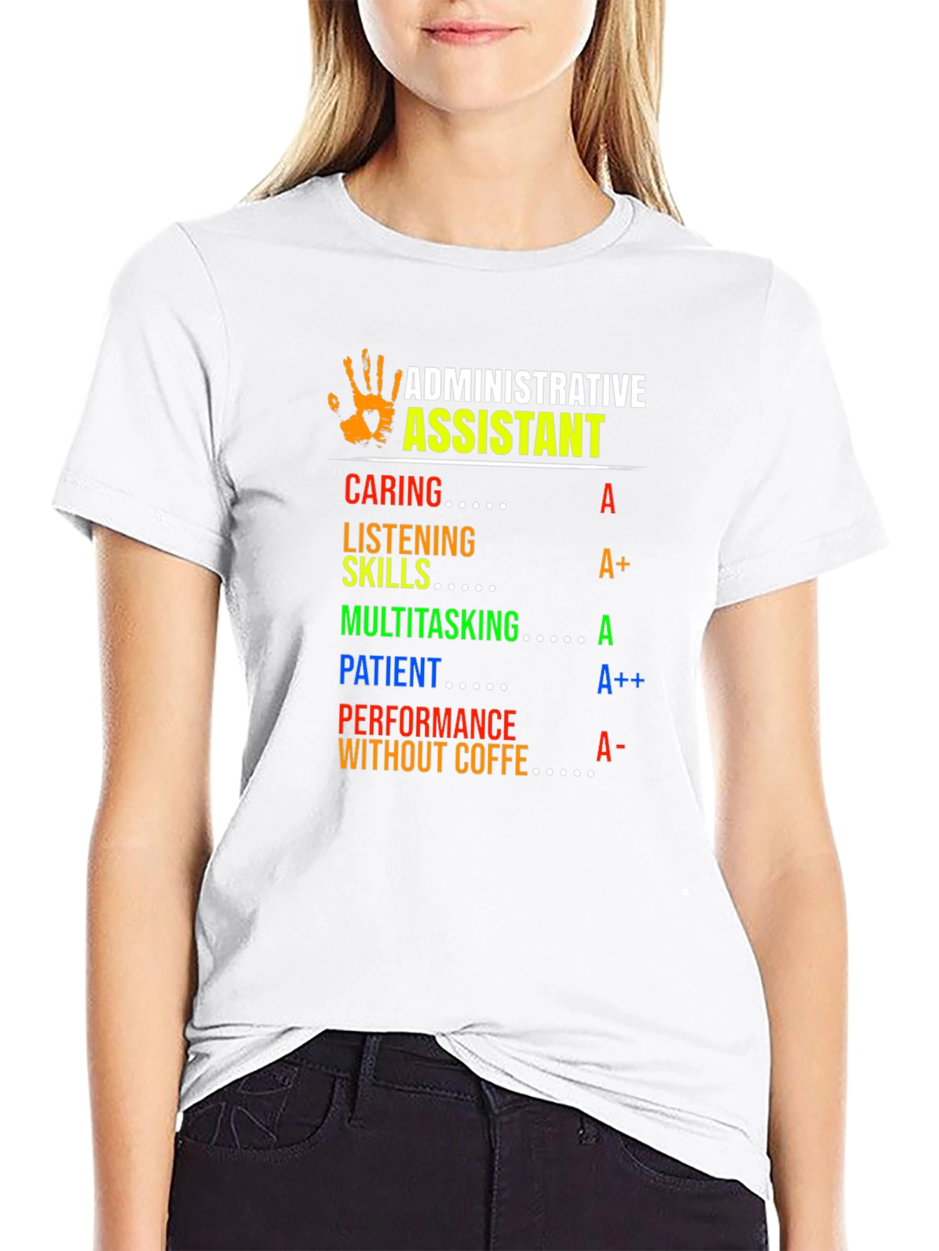 Administrative Assistant T-Shirt - Caring Patient Multitasking