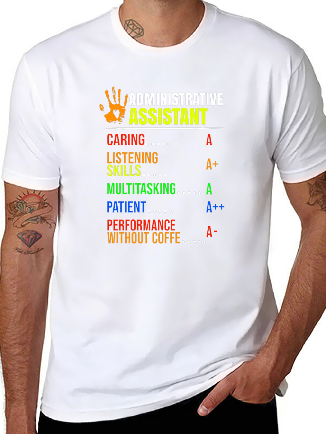 Administrative Assistant T-Shirt - Caring Patient Multitasking