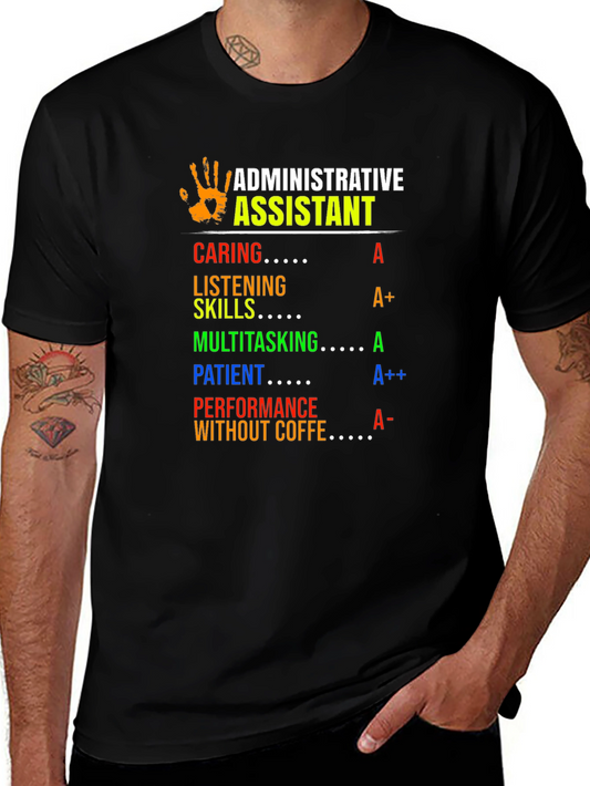 Administrative Assistant T-Shirt - Caring Patient Multitasking