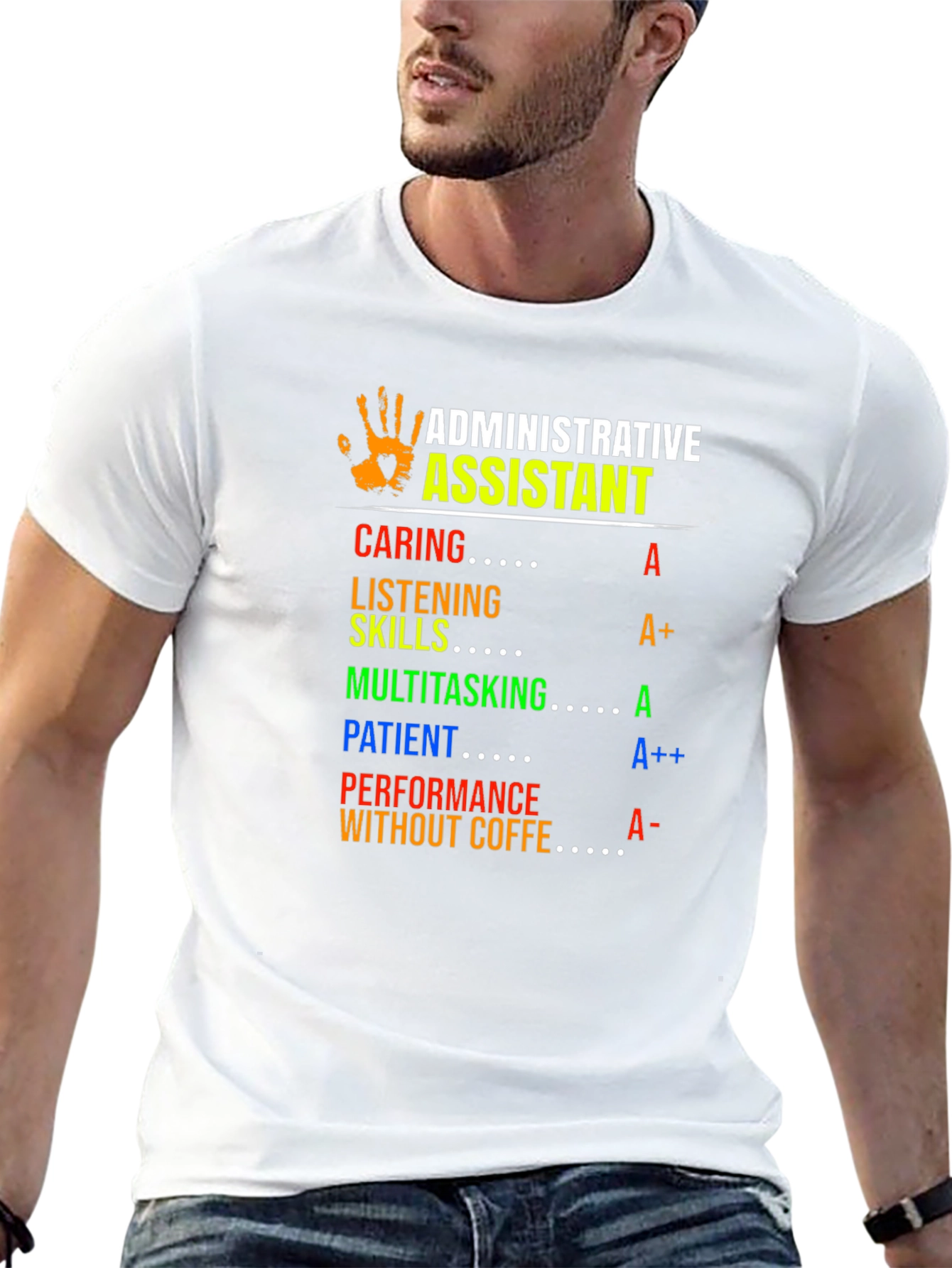 Administrative Assistant T-Shirt - Caring Patient Multitasking