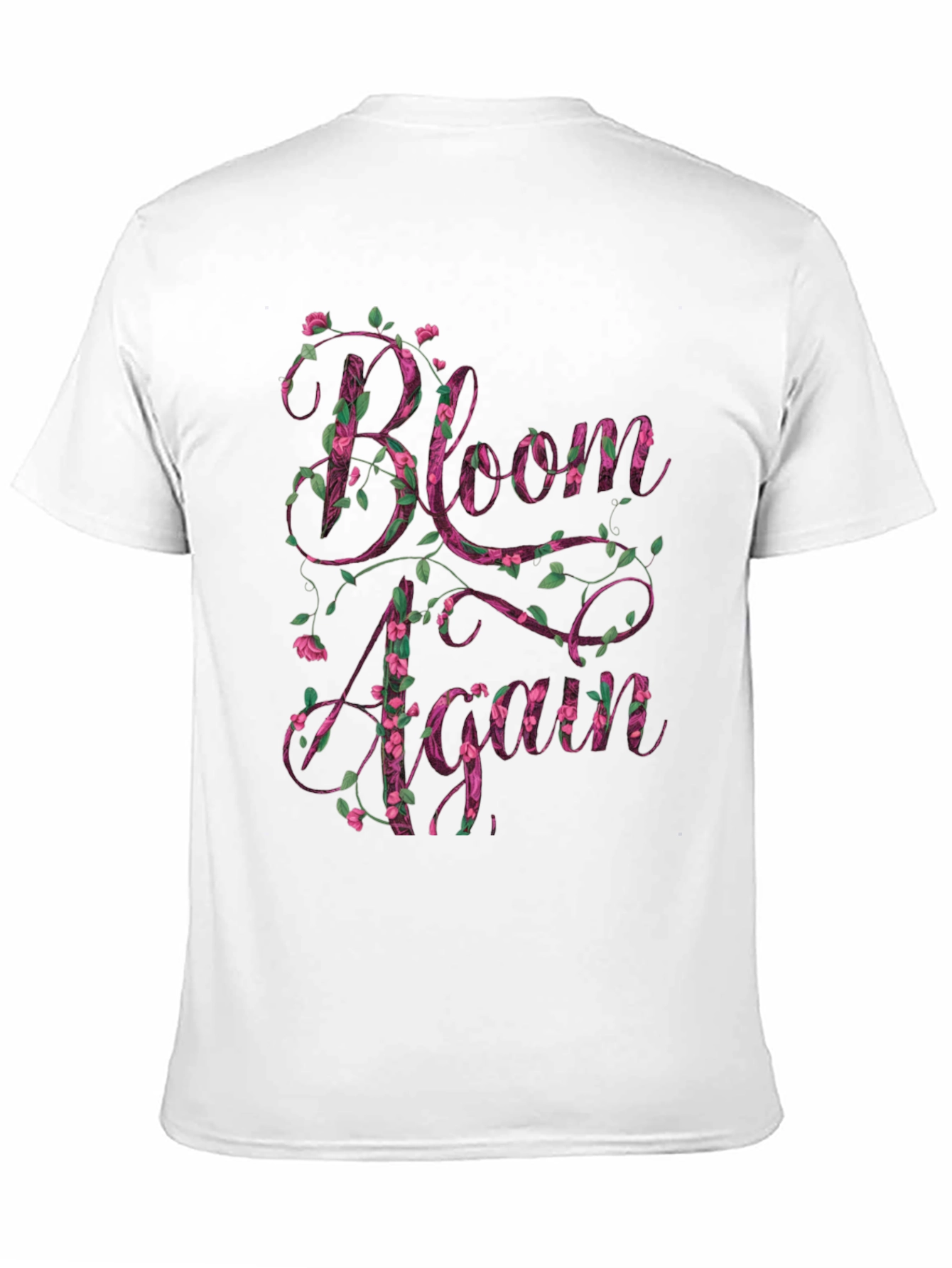 Bloom Again Floral Graphic T-Shirt - Black