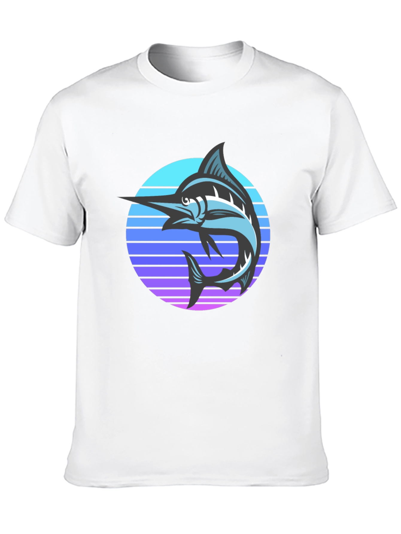Retro Marlin T-Shirt - Black