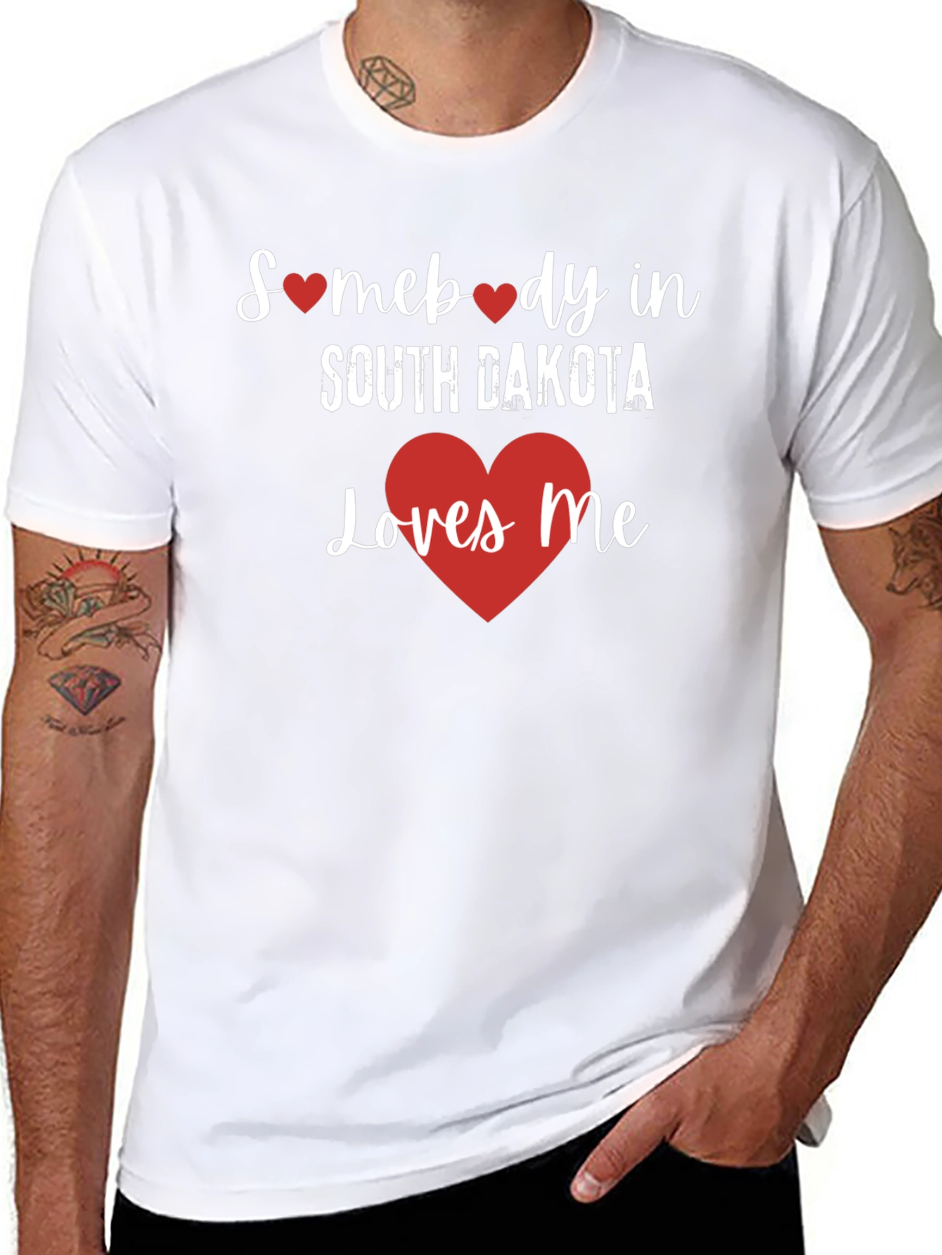 South Dakota Loves Me Graphic T-Shirt