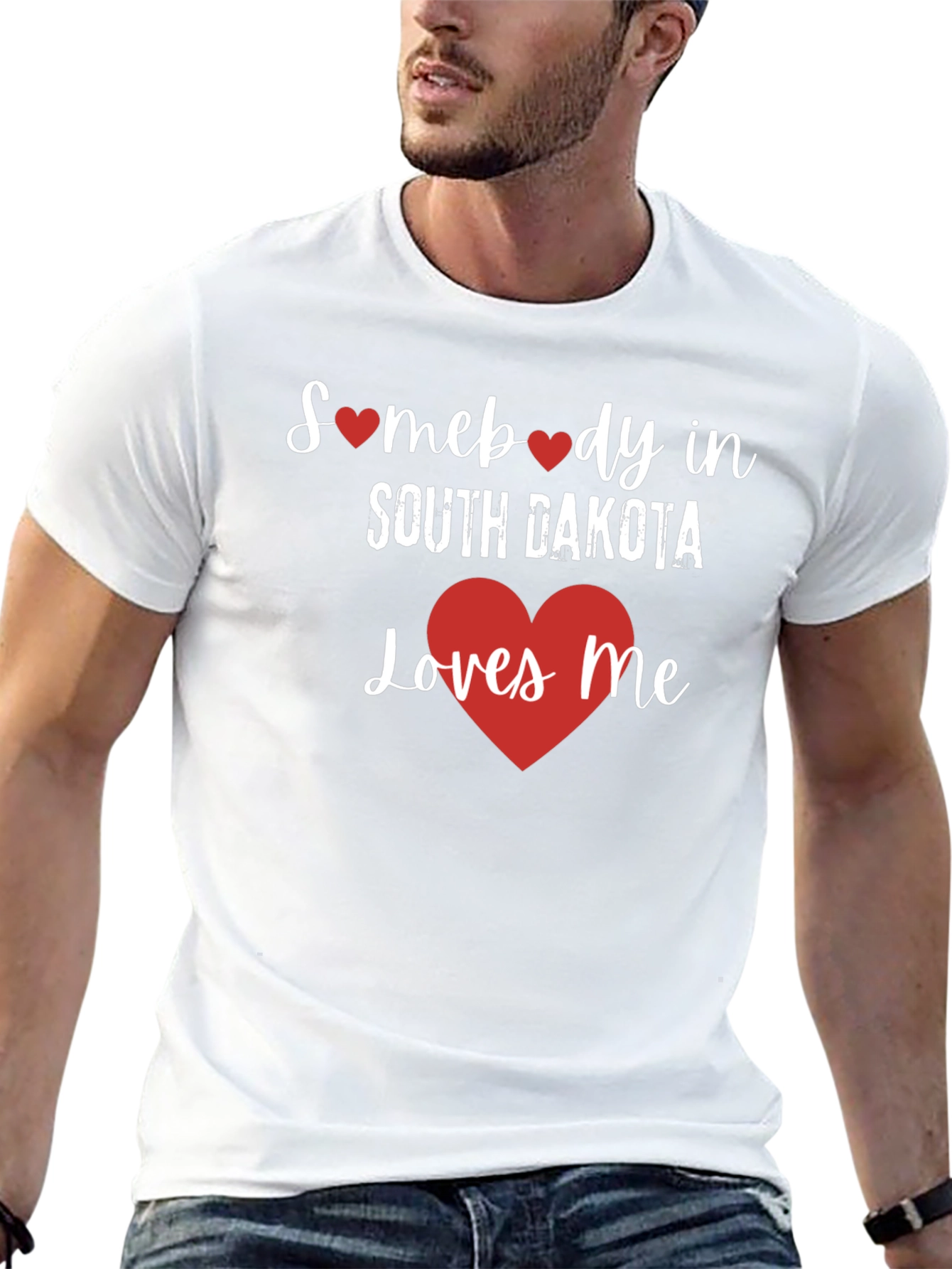 South Dakota Loves Me Graphic T-Shirt