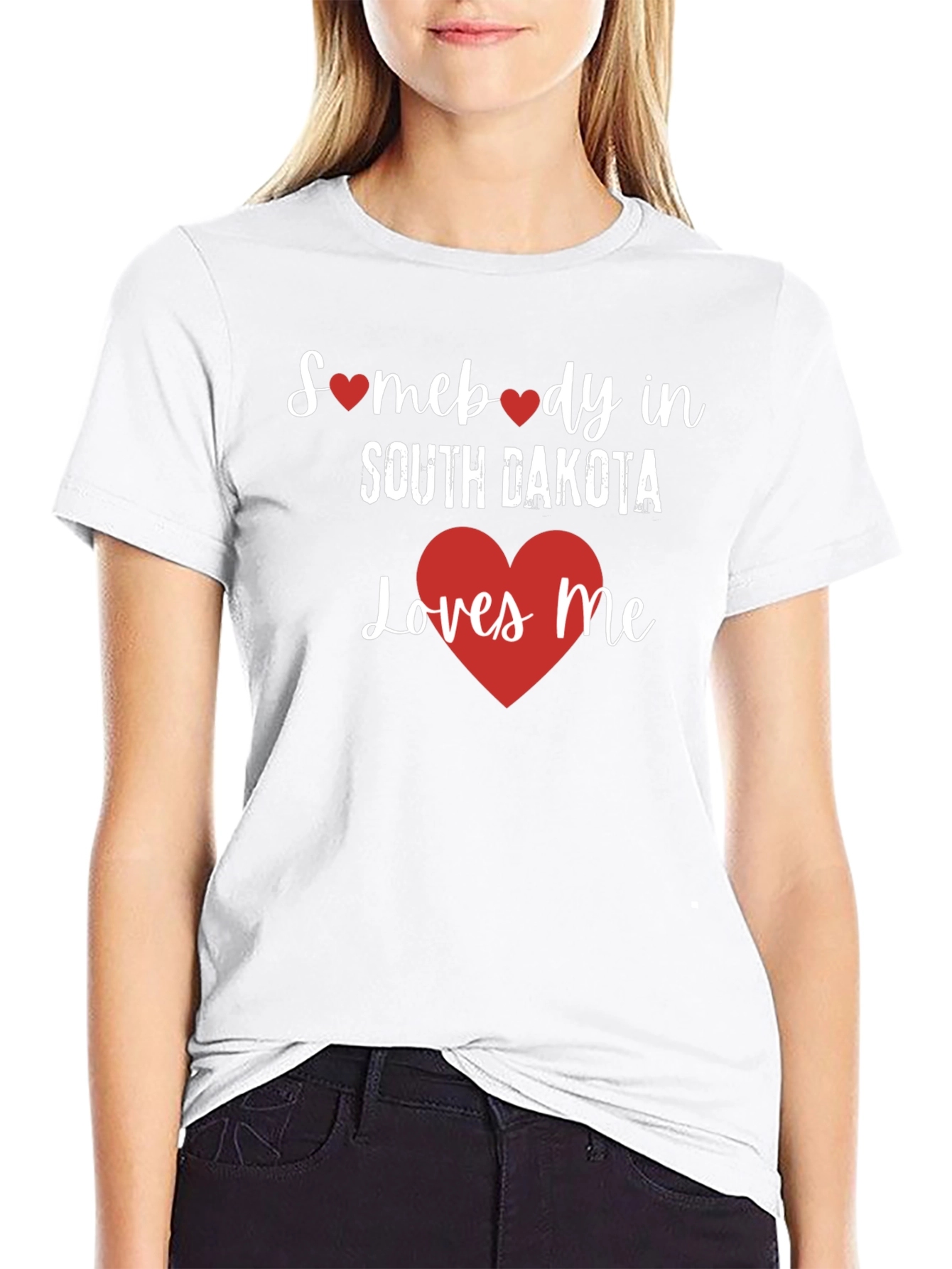 South Dakota Loves Me Graphic T-Shirt