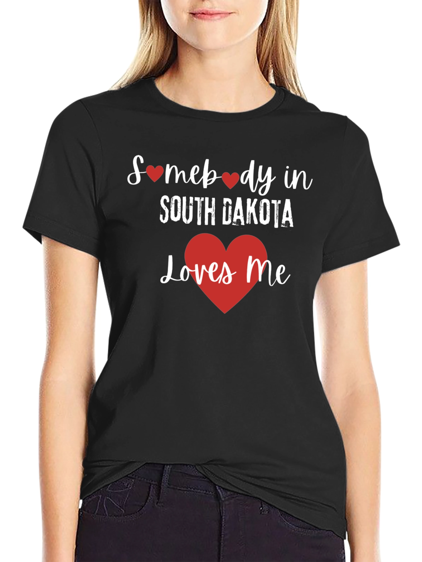 South Dakota Loves Me Graphic T-Shirt