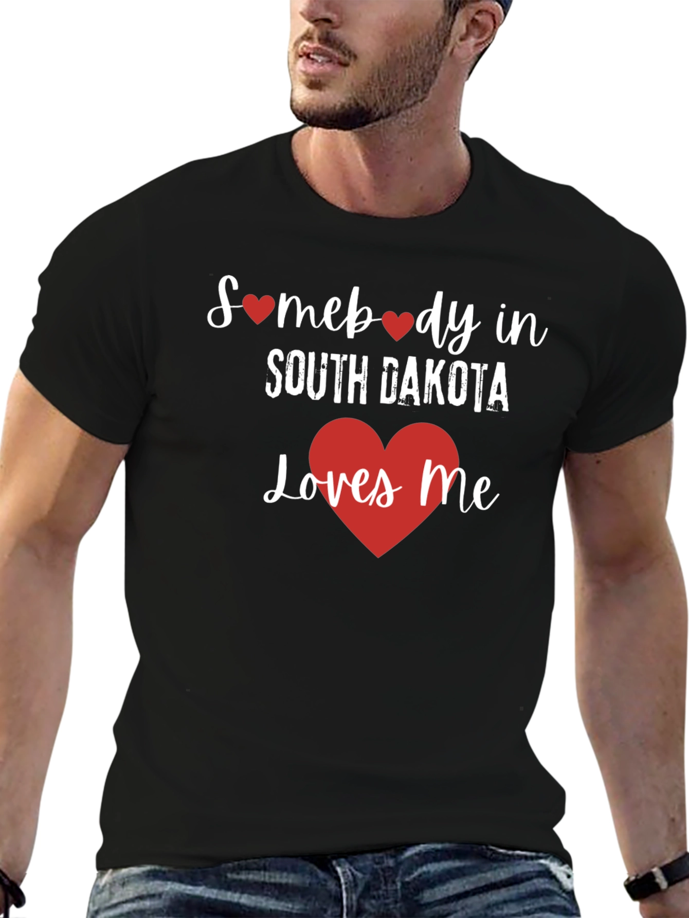 South Dakota Loves Me Graphic T-Shirt