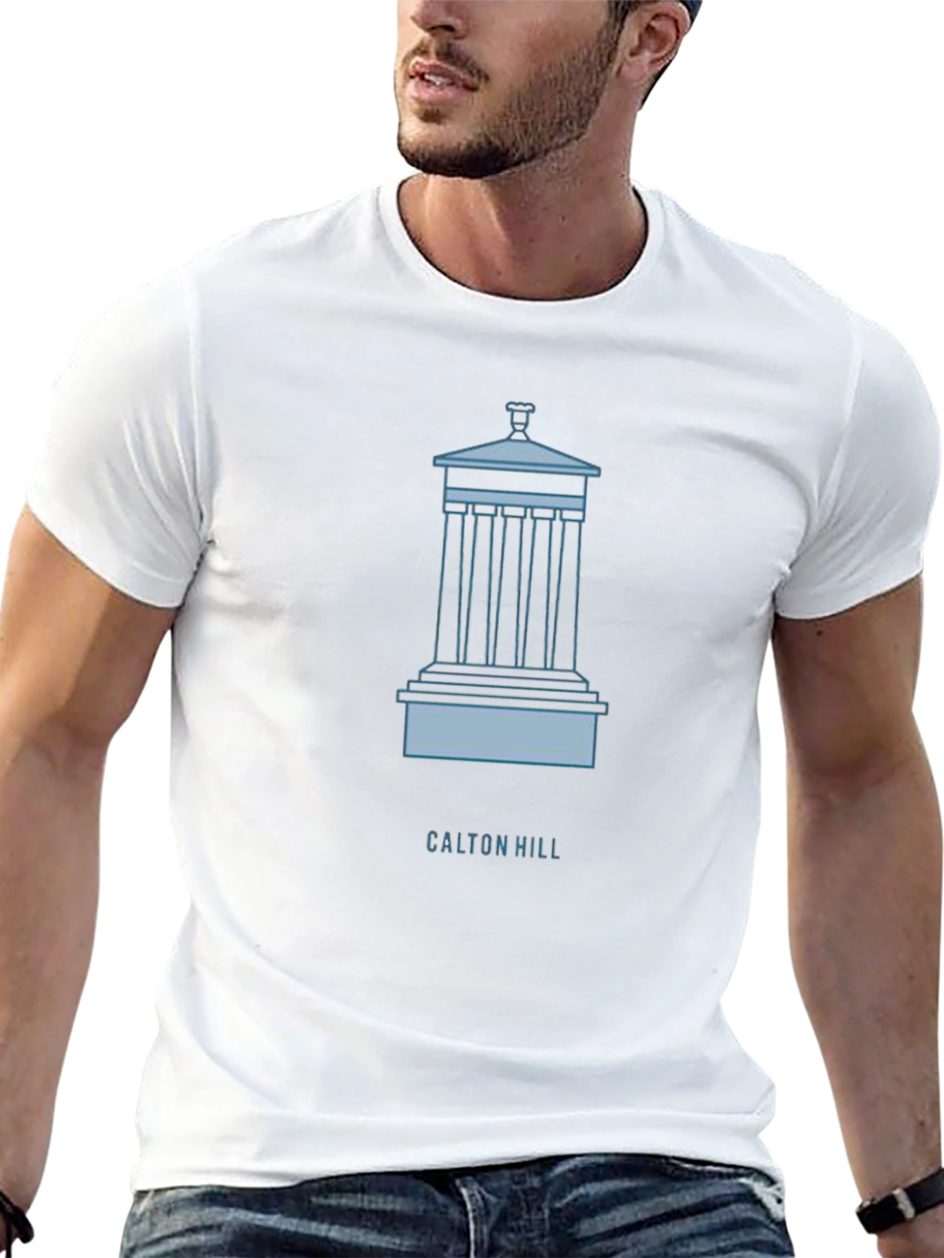 Calton Hill Monument Graphic Tee - Classic Style