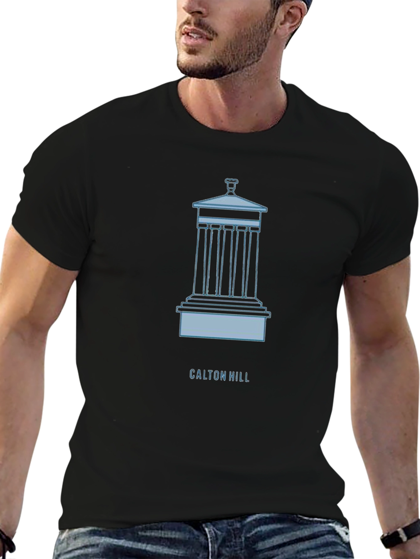 Calton Hill Monument Graphic Tee - Classic Style