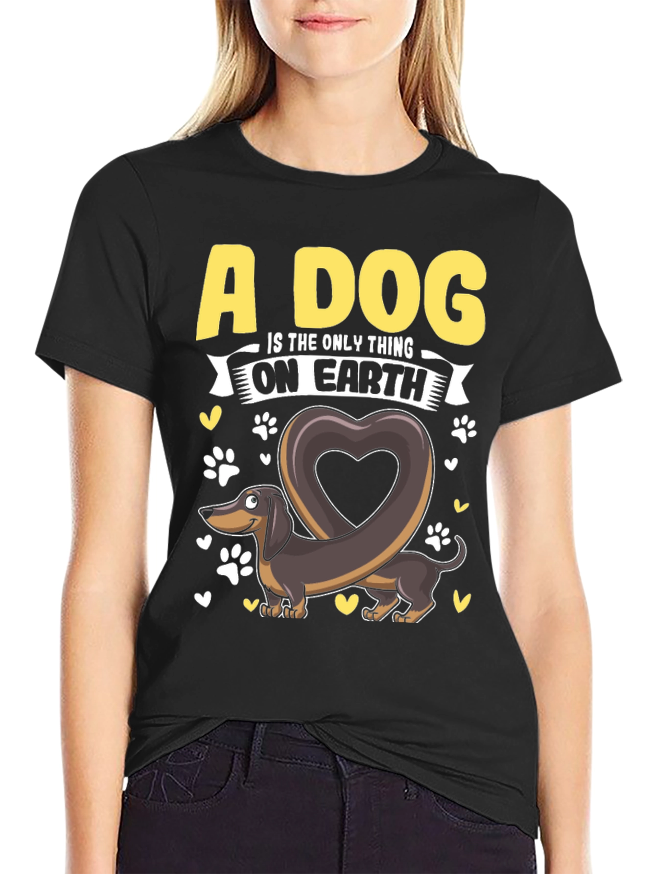 A Dog is The Only Thing Dachshund T-Shirt