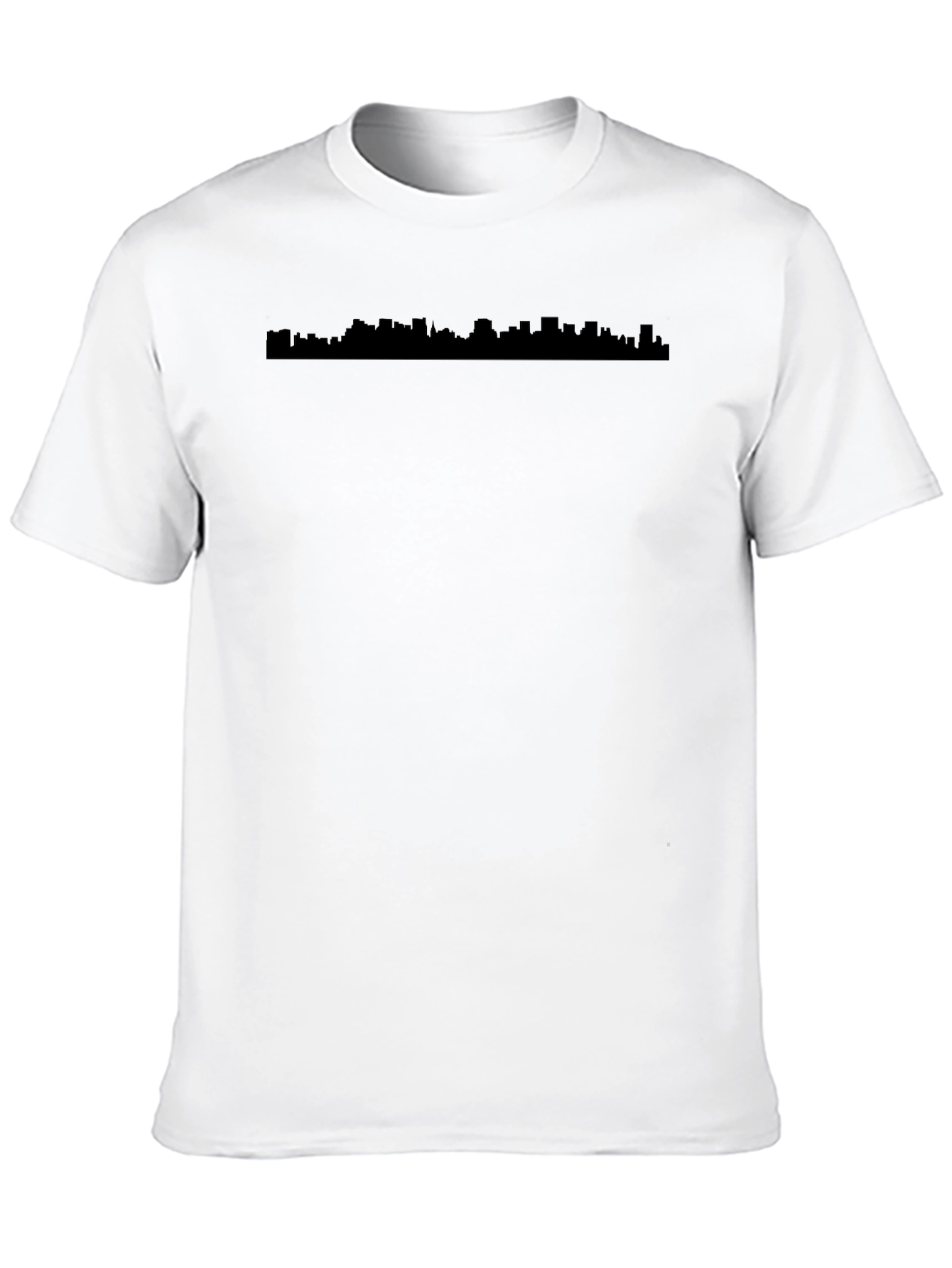 Black Skyline Graphic Tee - Urban Style