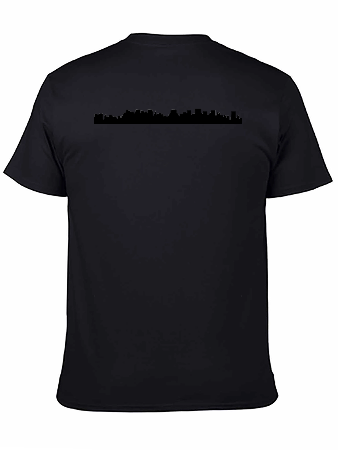 Black Skyline Graphic Tee - Urban Style