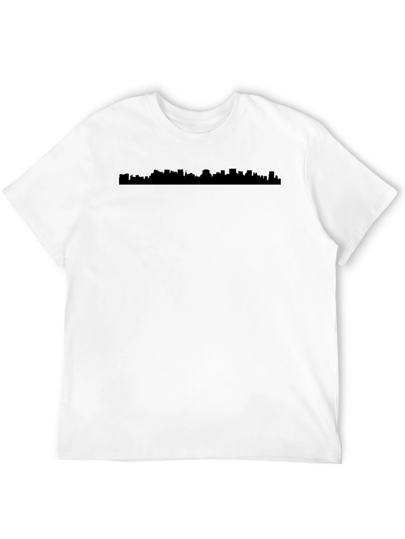 Black Skyline Graphic Tee - Urban Style