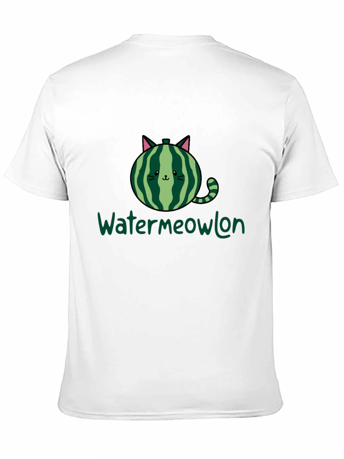 Watermeowlon Cat Watermelon Graphic T-Shirt