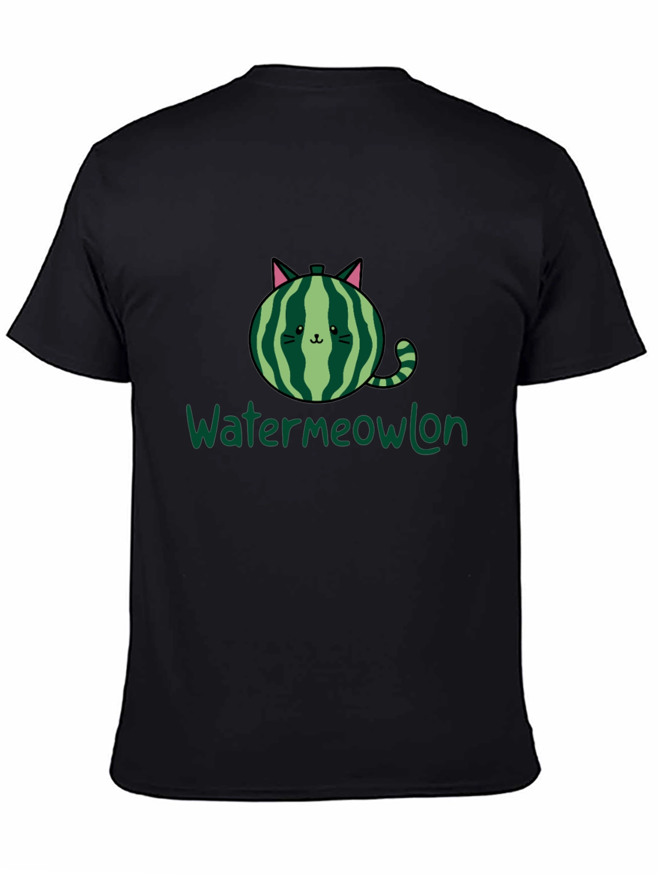 Watermeowlon Cat Watermelon Graphic T-Shirt