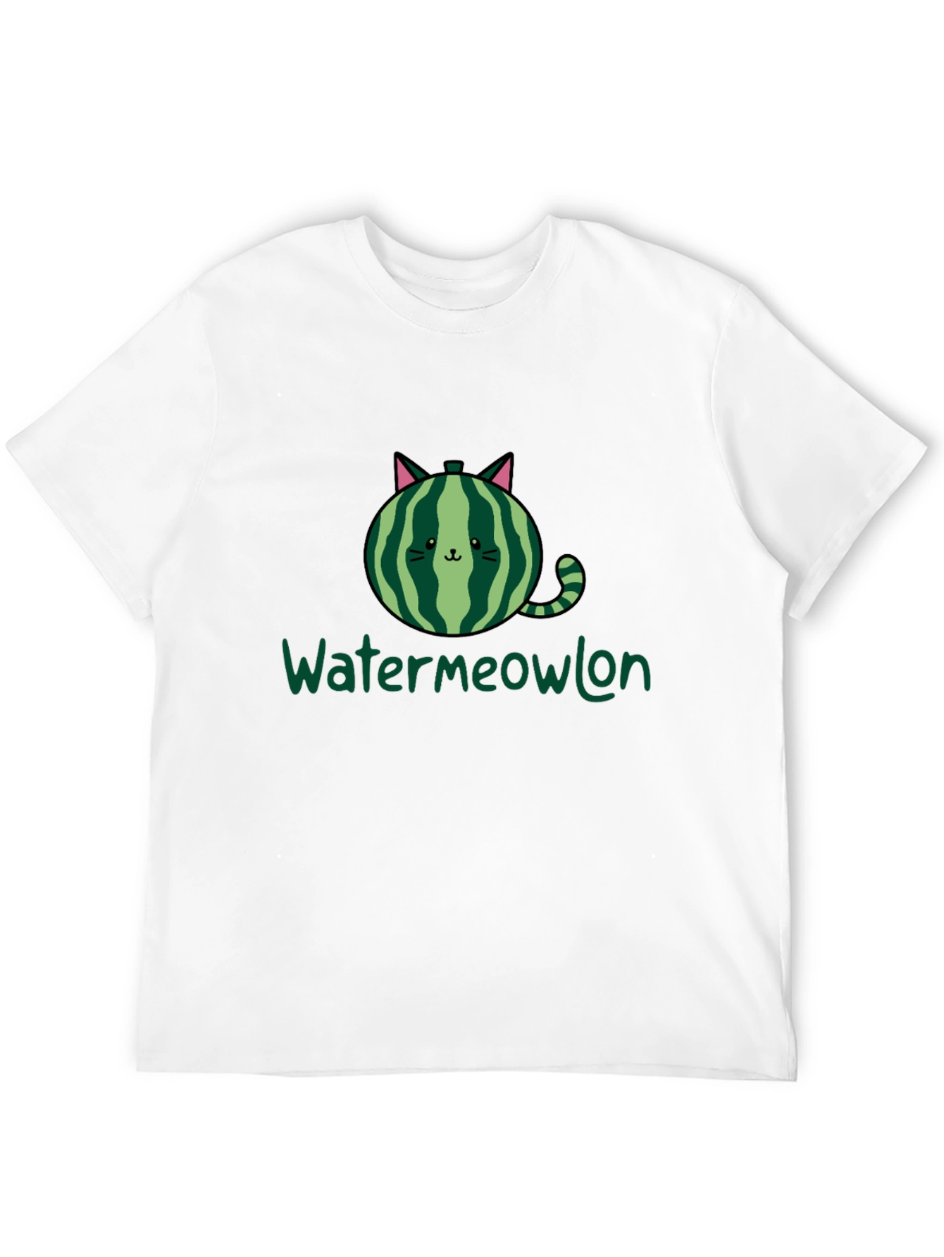 Watermeowlon Cat Watermelon Graphic T-Shirt