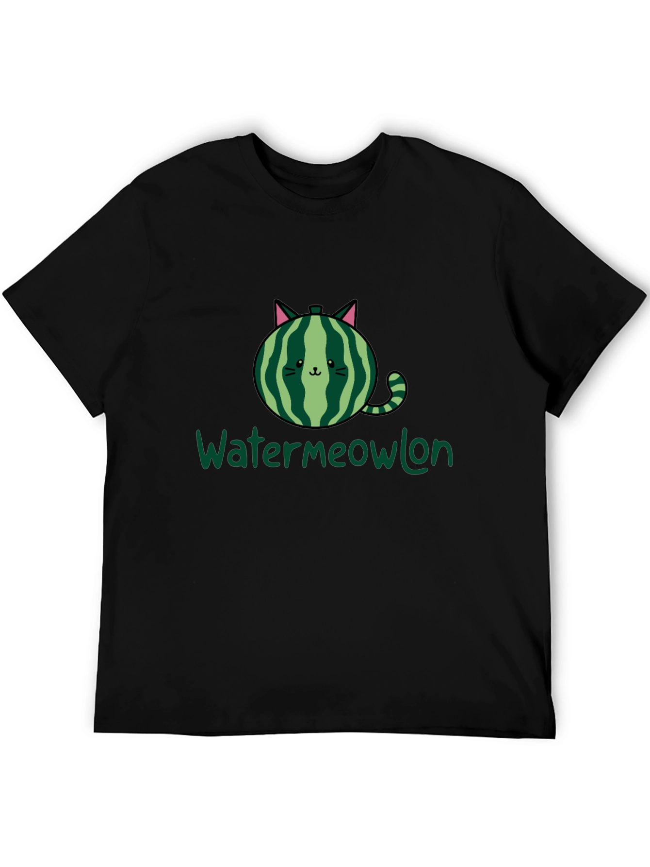 Watermeowlon Cat Watermelon Graphic T-Shirt