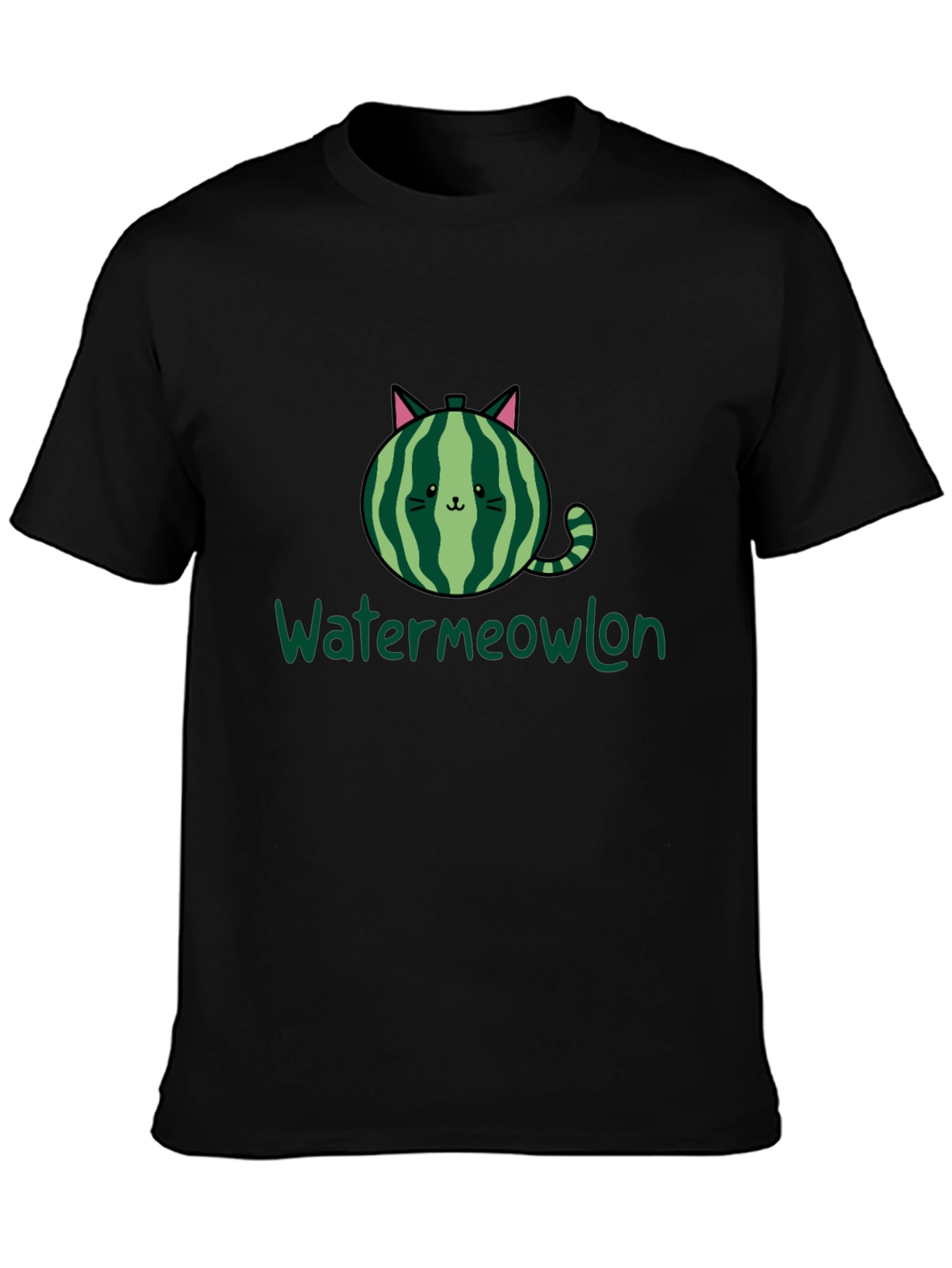 Watermeowlon Cat Watermelon Graphic T-Shirt