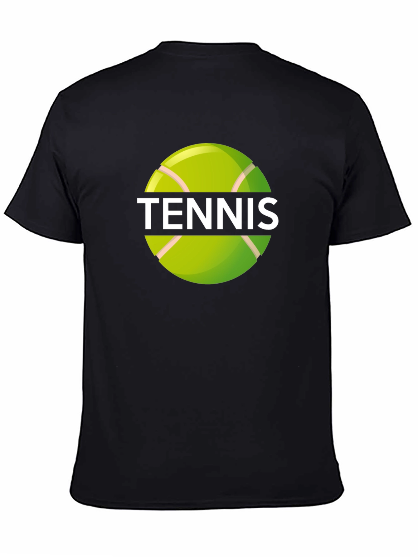 Tennis Ball Graphic Black T-Shirt